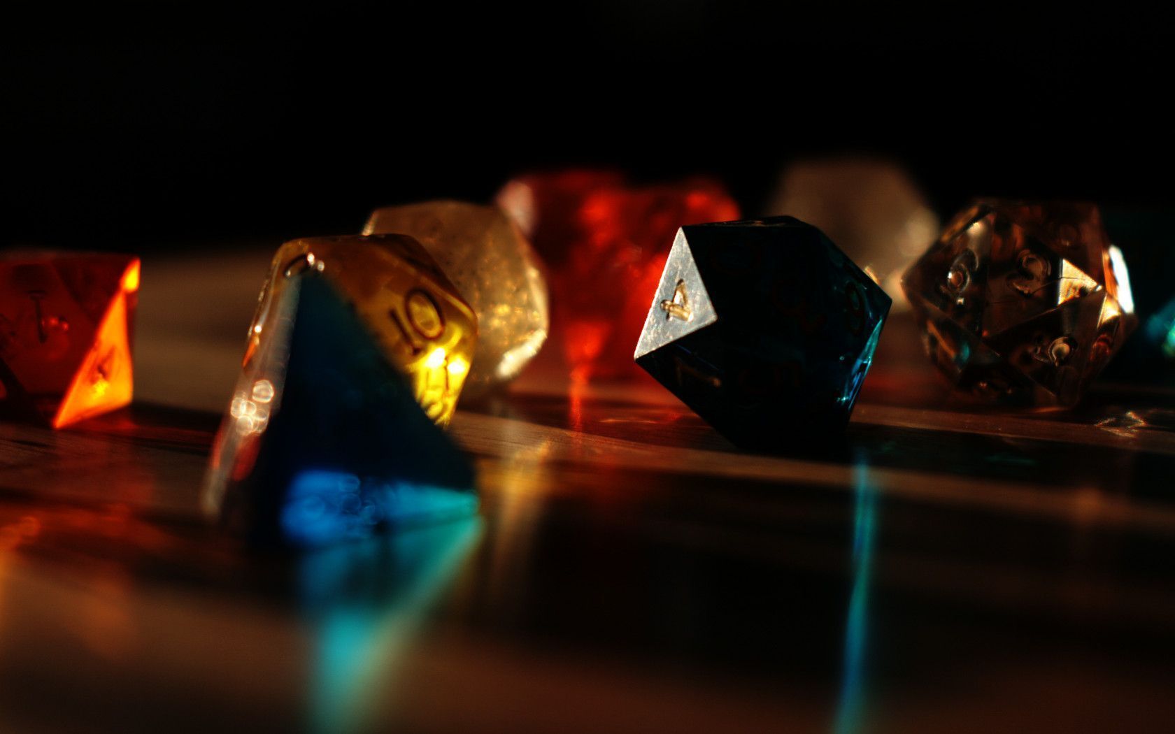 1680x1050 DnD Dice Wallpaper