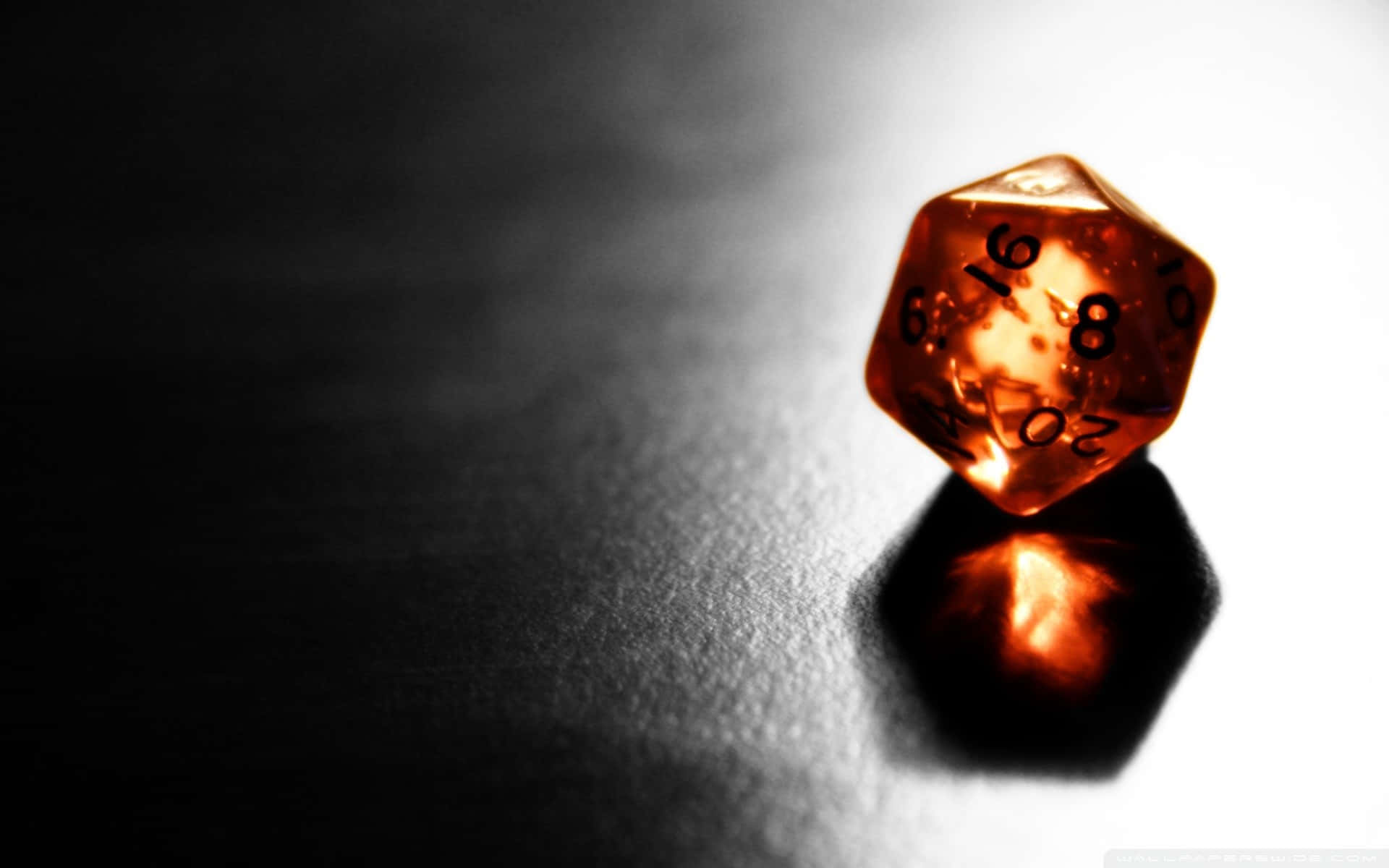 1920x1200 Amber Dice Glowing Shadow Wallpaper