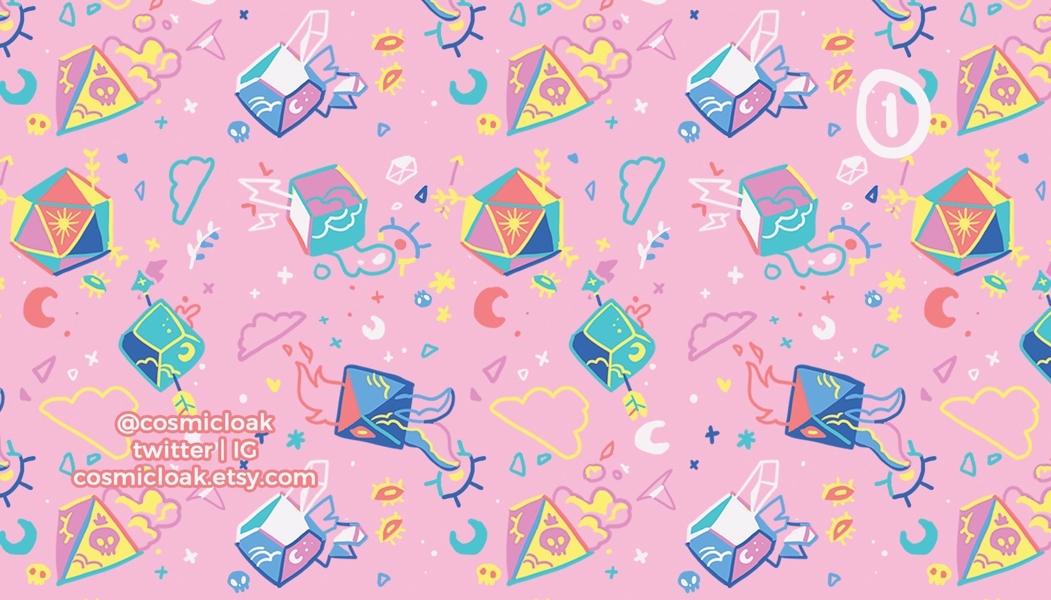 2048x1170 wip #dnd #dice pattern