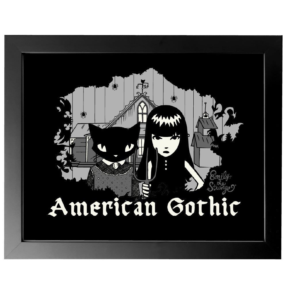 1001x1001 American Gothic 11x14 Art Print Framed