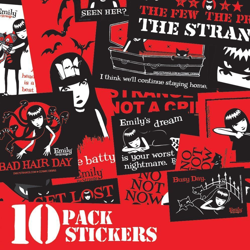 997x997 10 Pack Emily Stickers