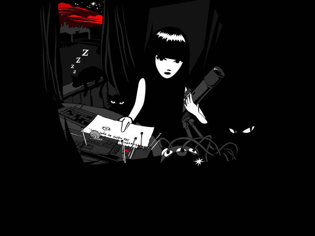 1024x768 Emily the Strange Hintergrund 10015692