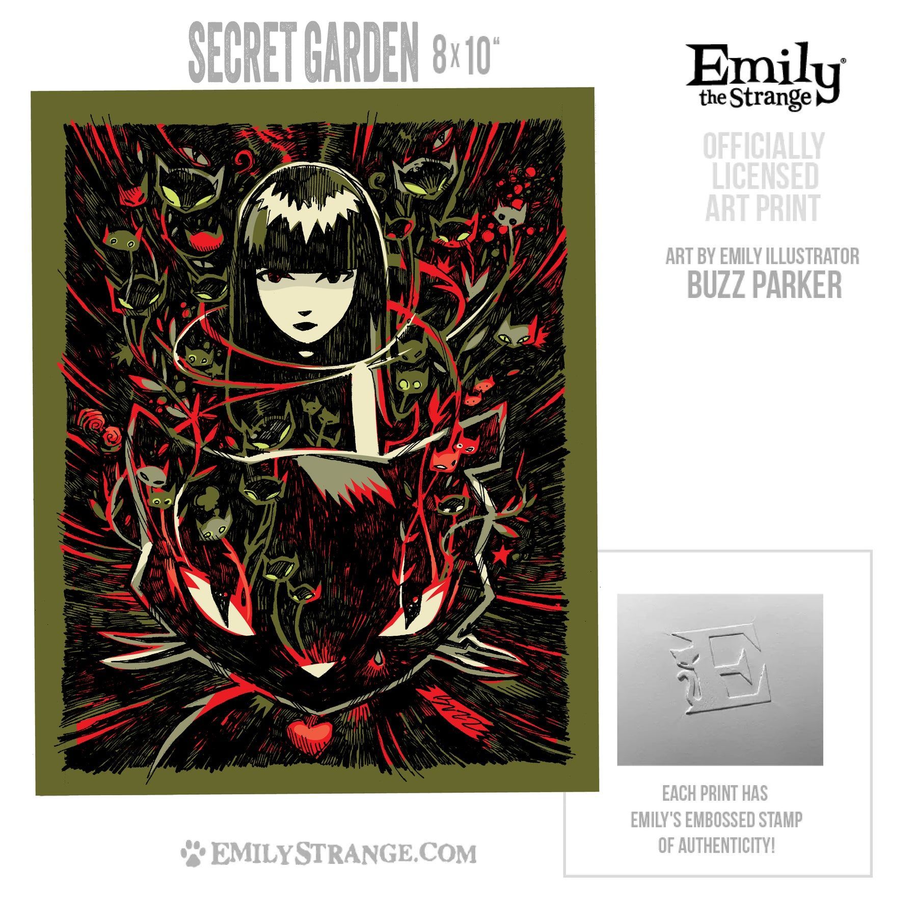 1800x1800 Secret Garden 8x10 Art Print
