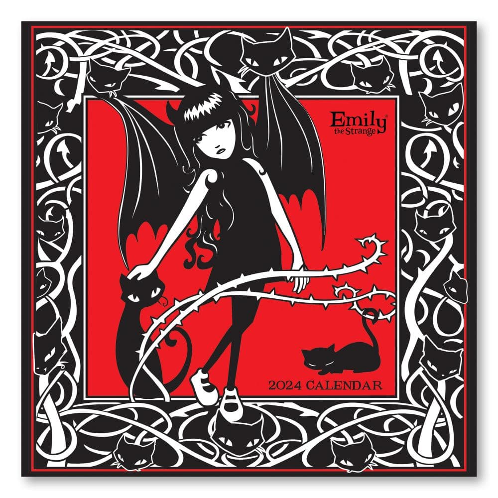 1000x1000 Print Emily The Strange 2024 Wall Calendar