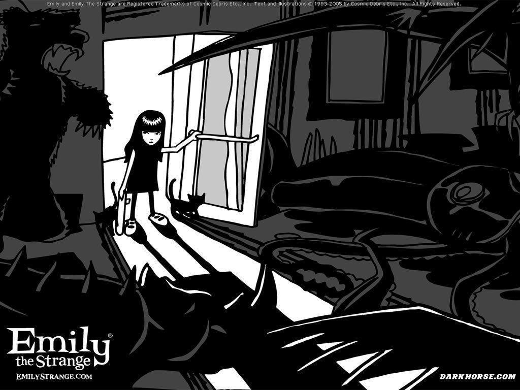 1024x768 Emily The Strange Wallpaper