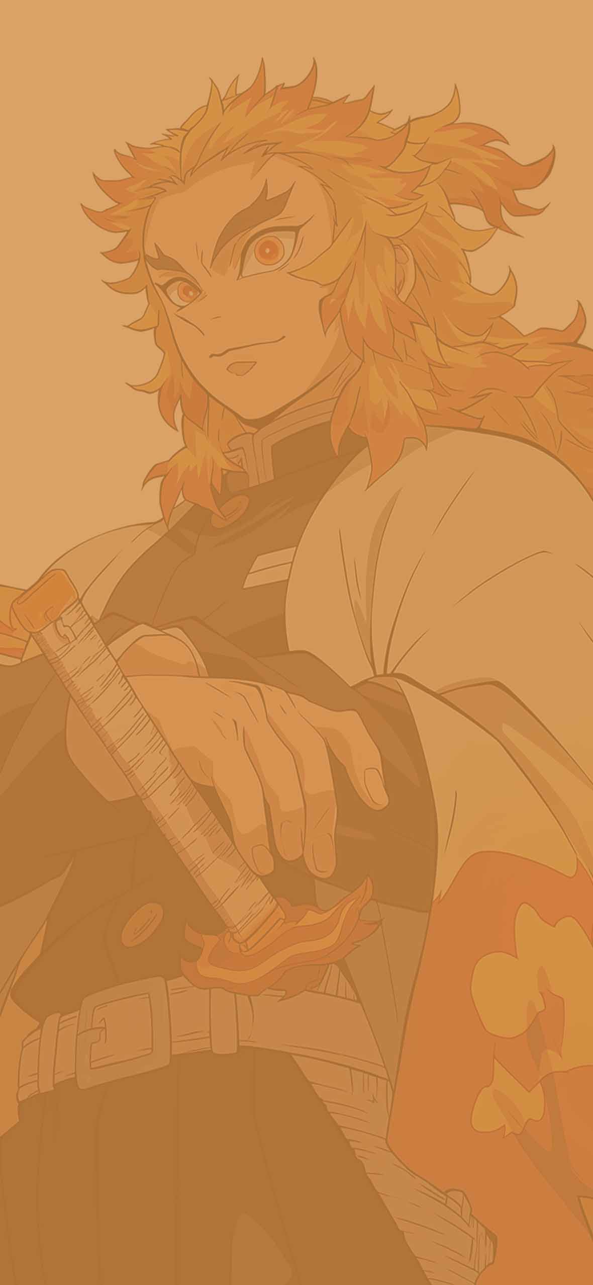 1180x2554 Kyojuro Rengoku Flame Cloak Demon