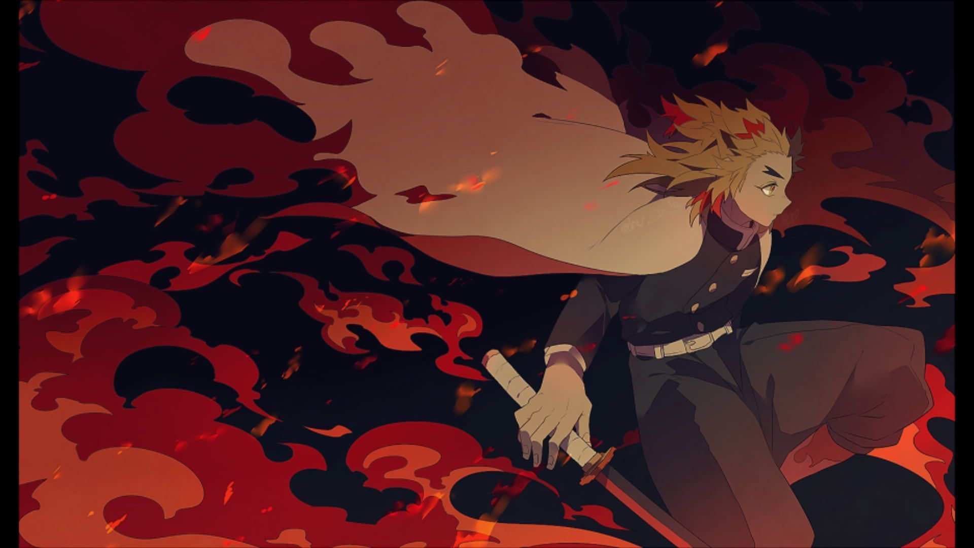 1920x1080 Rengoku Laptop Wallpaper