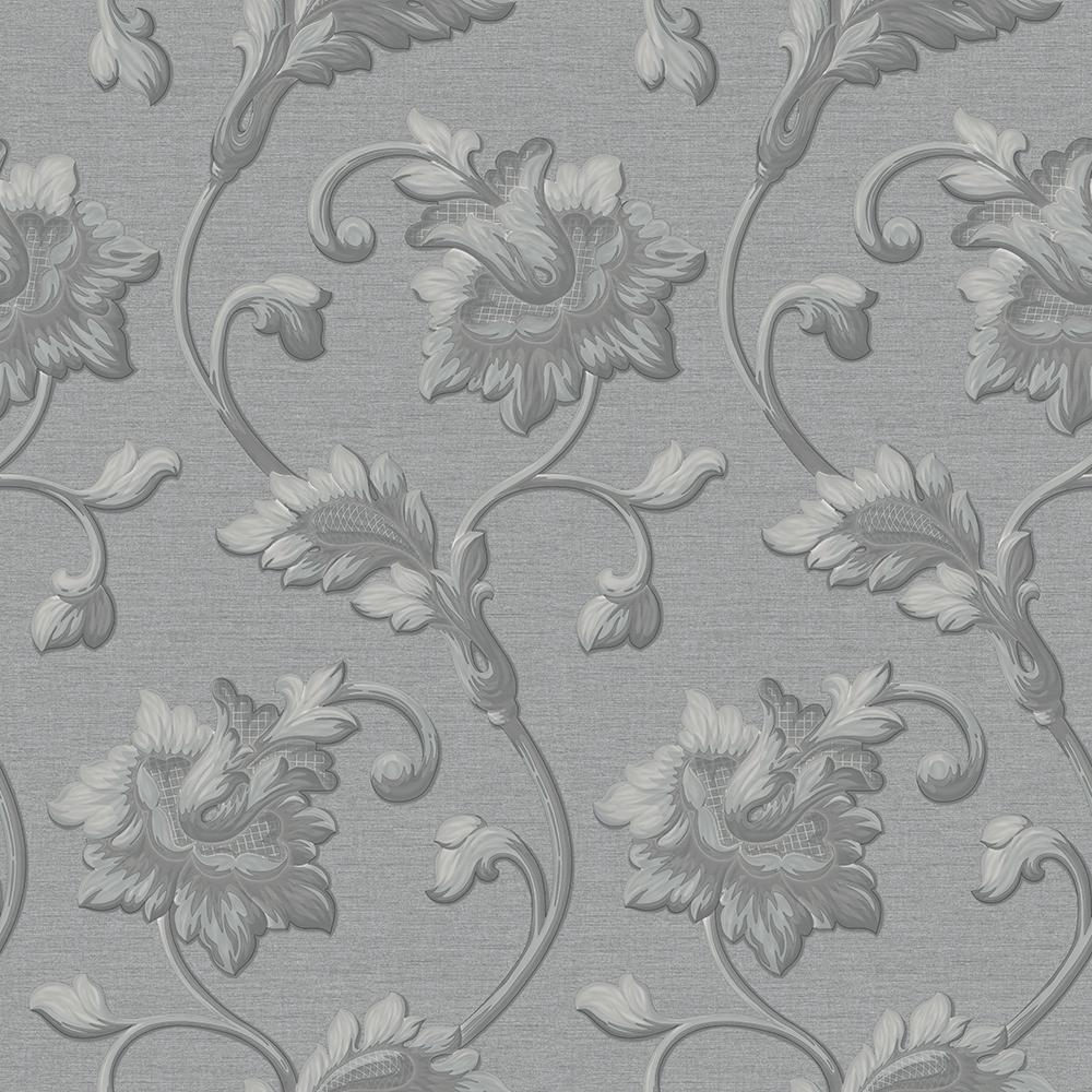 Buy Glowvia Royal Grey Wallpaper for Wall Floral Wallpaper for  BedrooomHomeHallLiving RoomHotel Size57 Sqft Online at Low Prices in  India  Amazonin