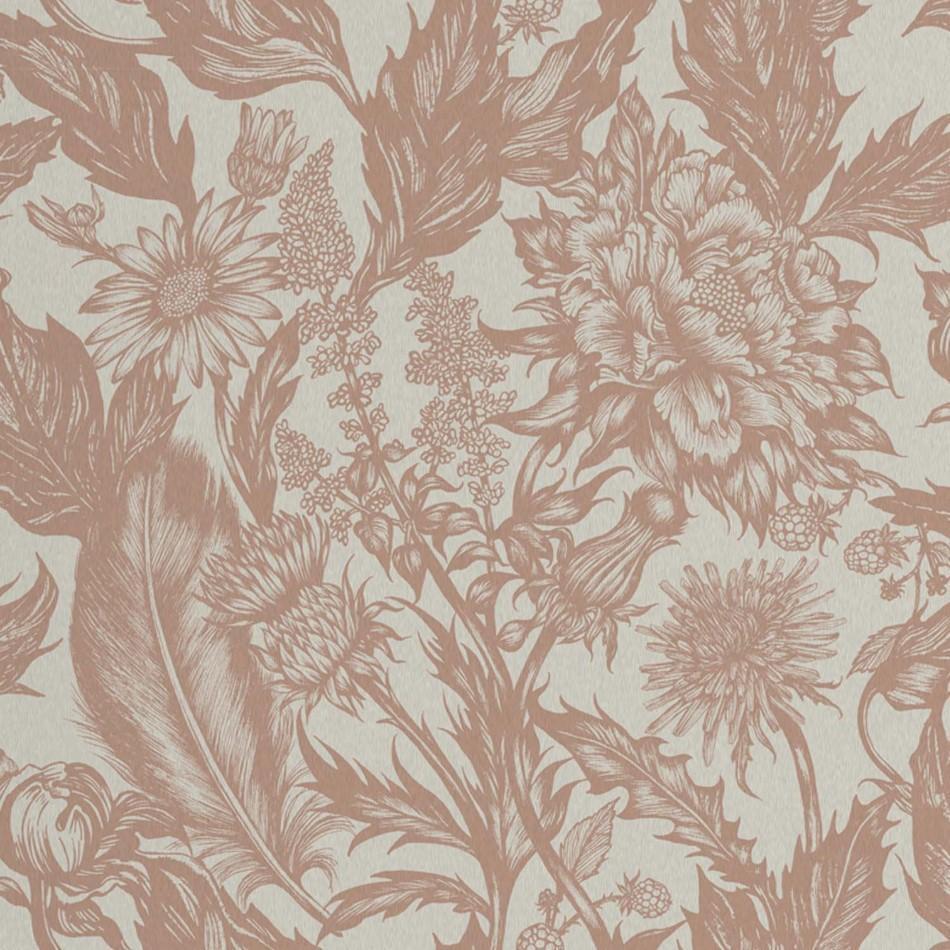 950x950 Alexis Rose Gold Floral Wallpaper