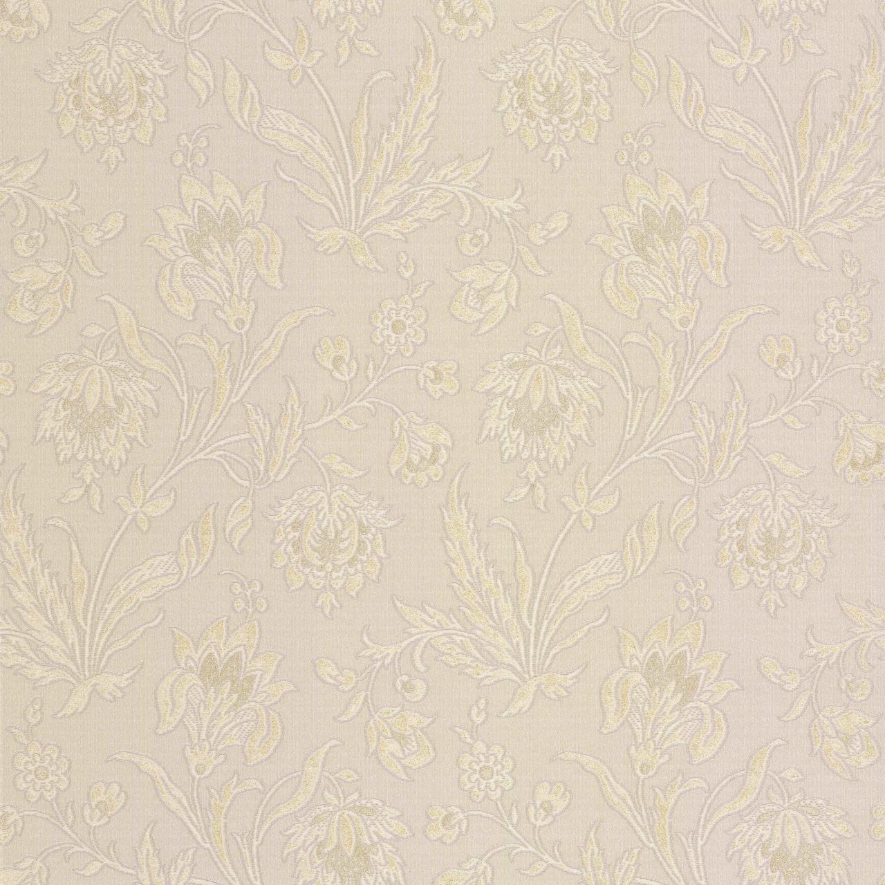 1280x1280 Milano Light Beige Floral Wallpaper