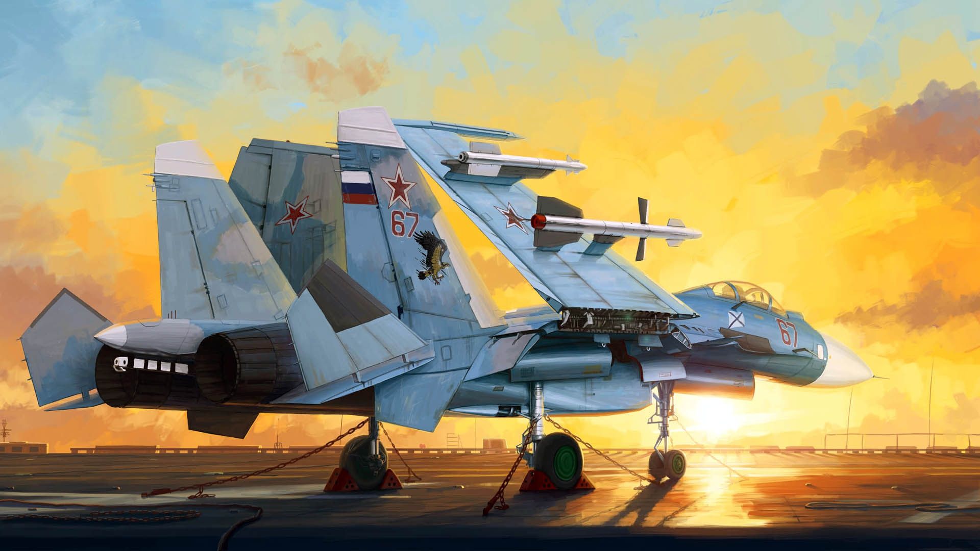 1920x1080 Wallpaper Sukhoi, Su- Navy, Russian