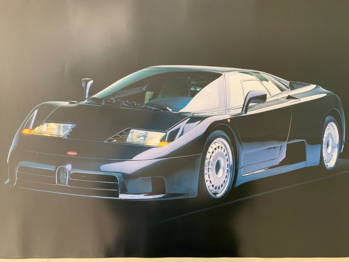 1200x900 BUGATTI, EB 110 GT PHOTO BY RON KIMBALL , RARE AUTHENTIC 2000 POSTER