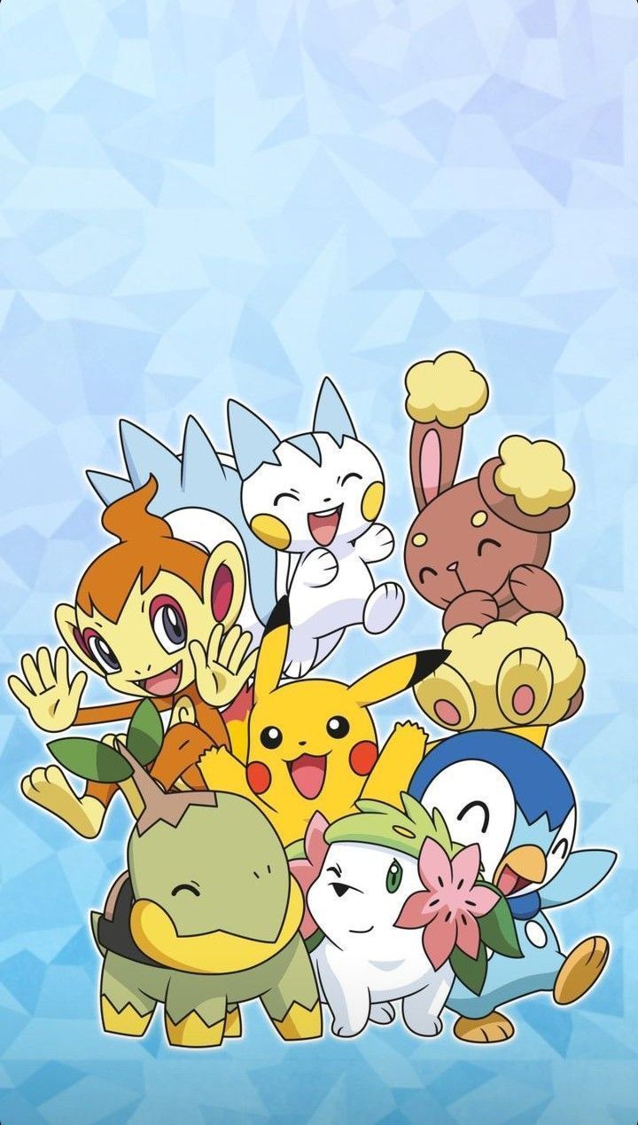 720x1268 Pikachu and Sinnoh Pokémons
