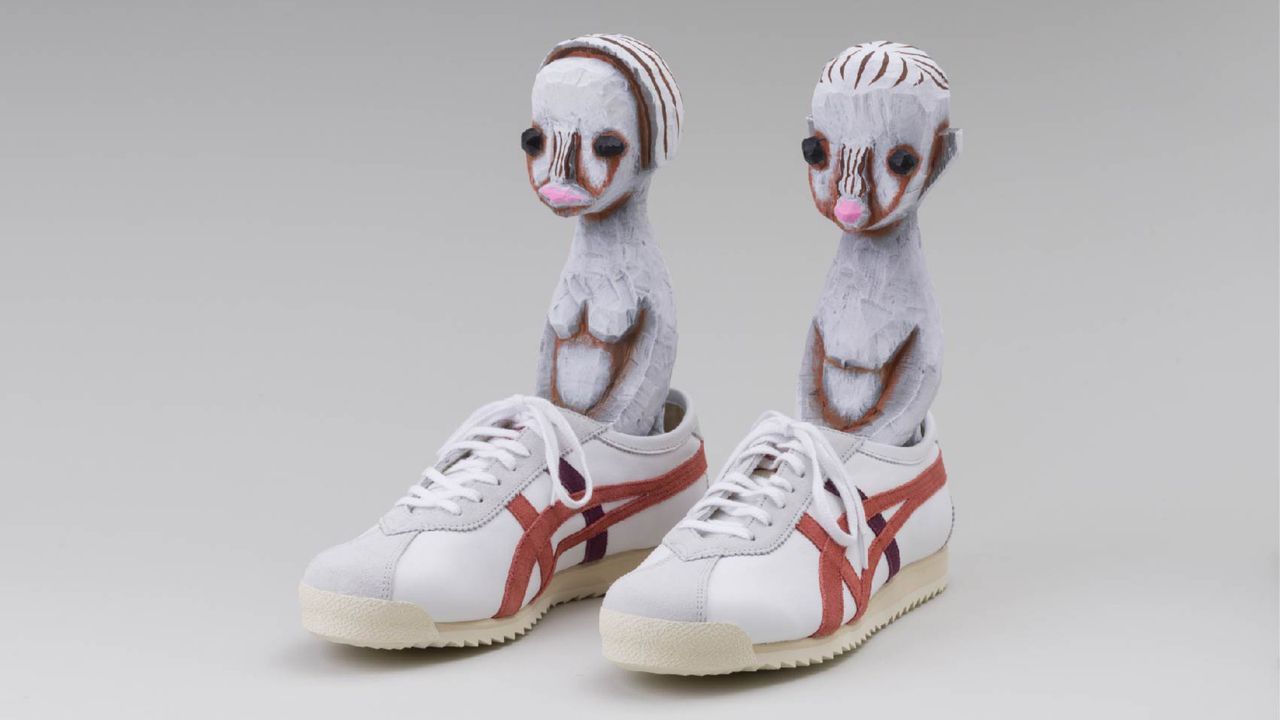 1280x720 Izumi Kato's alien sneaker sculptures
