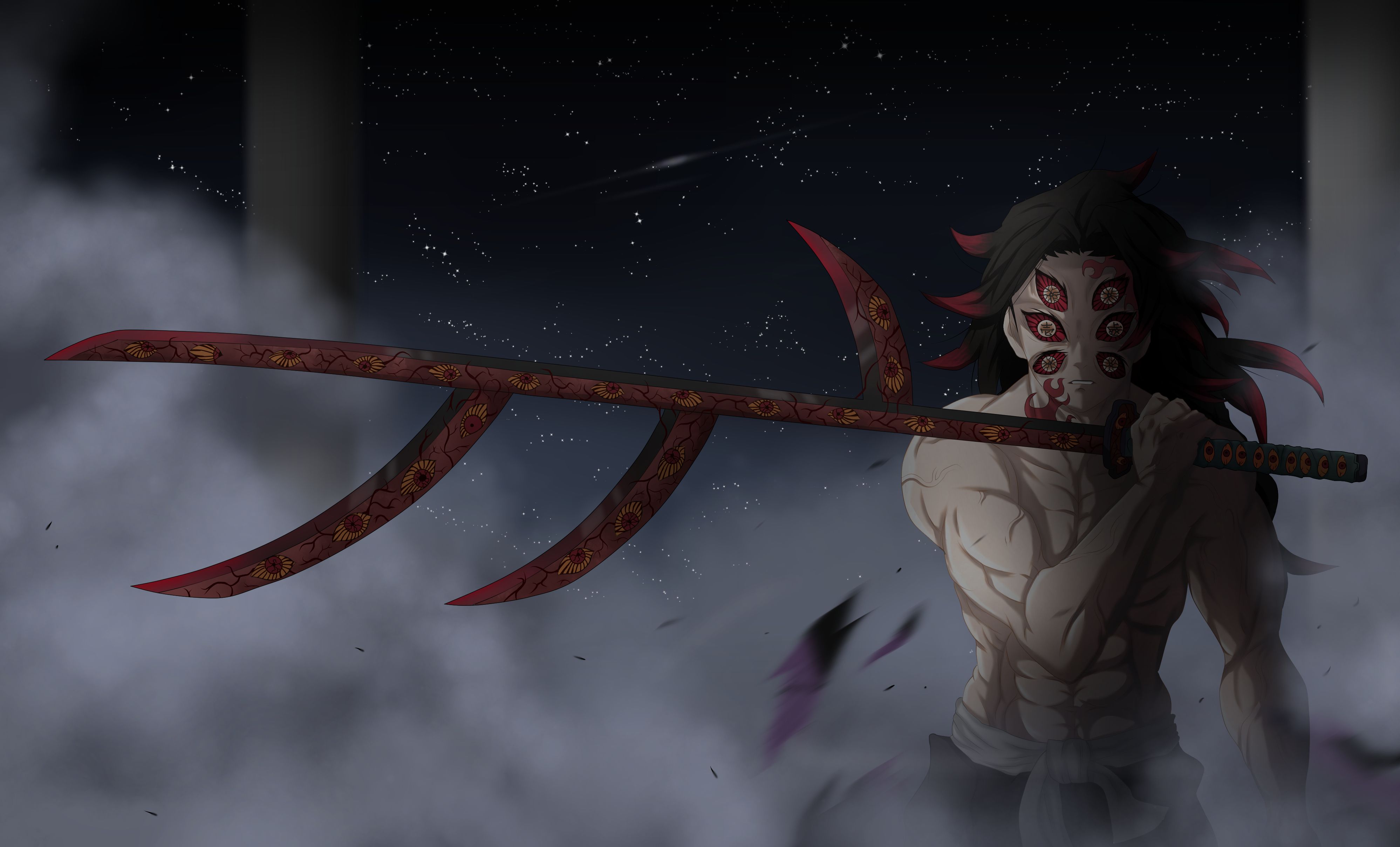 3995x2416 HD desktop wallpaper: Anime, Demon