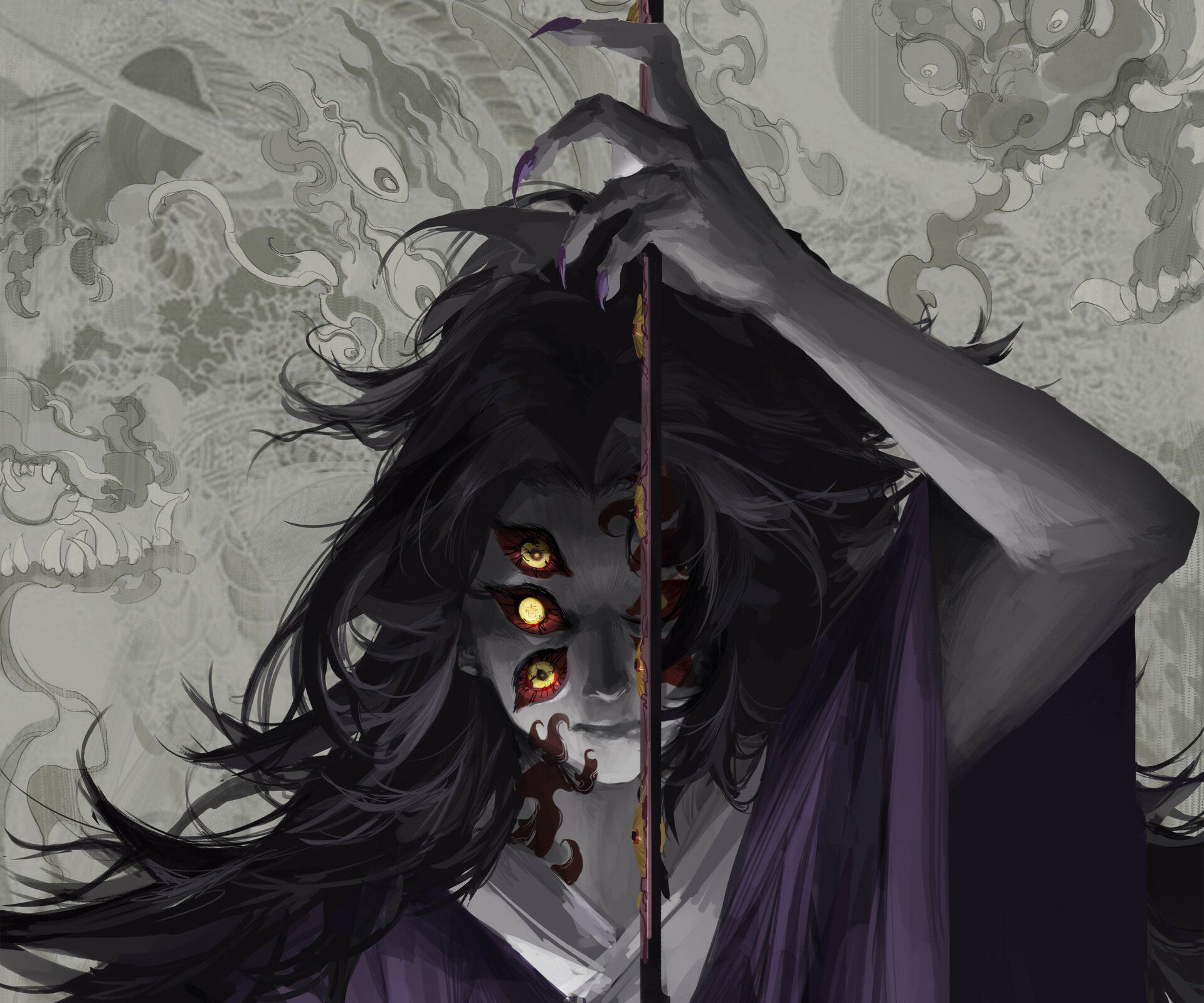 1920x1600 Download Kokushibo (Demon Slayer) Anime