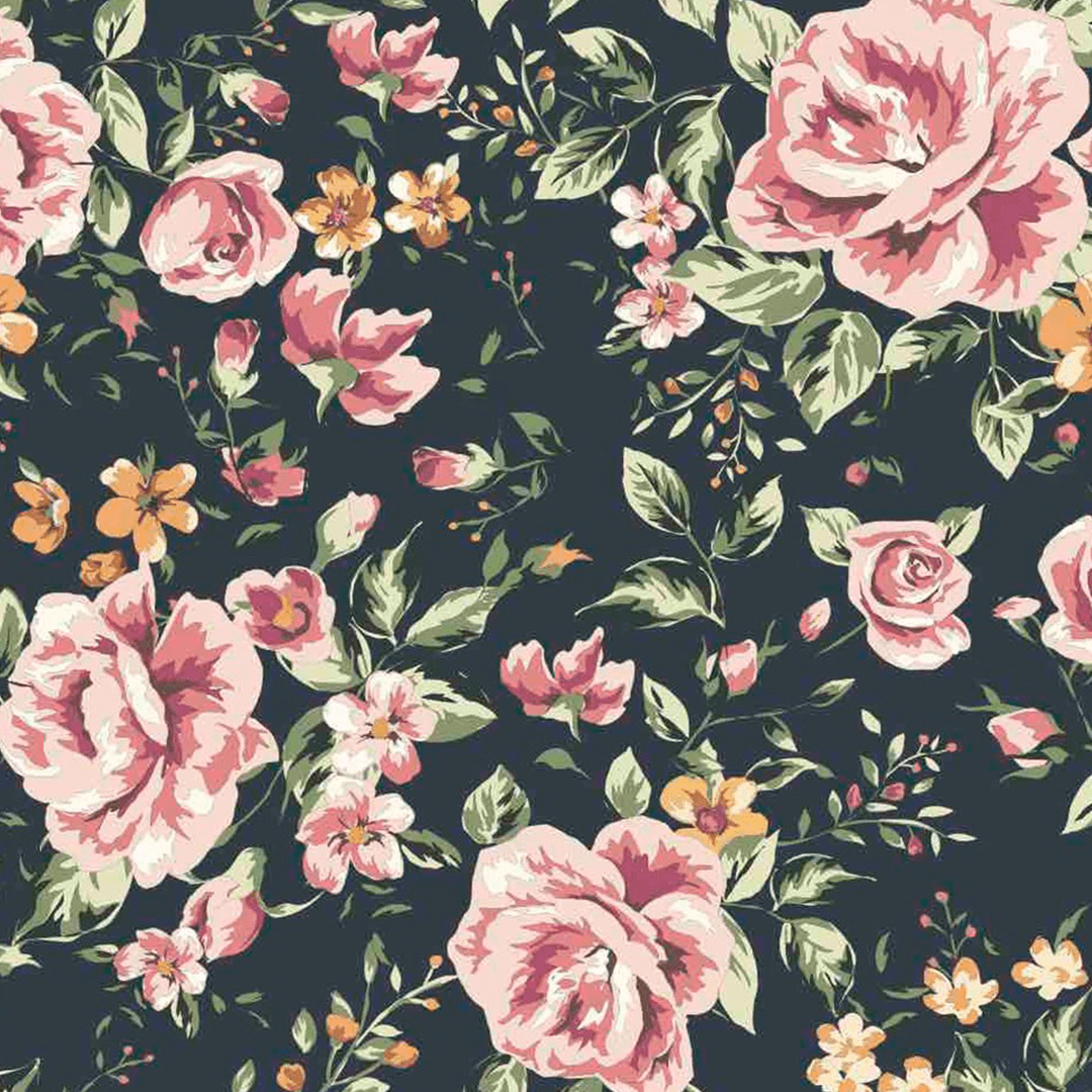 1080x1080 Free download Marley Dark Floral Wallpaper Dark Flower