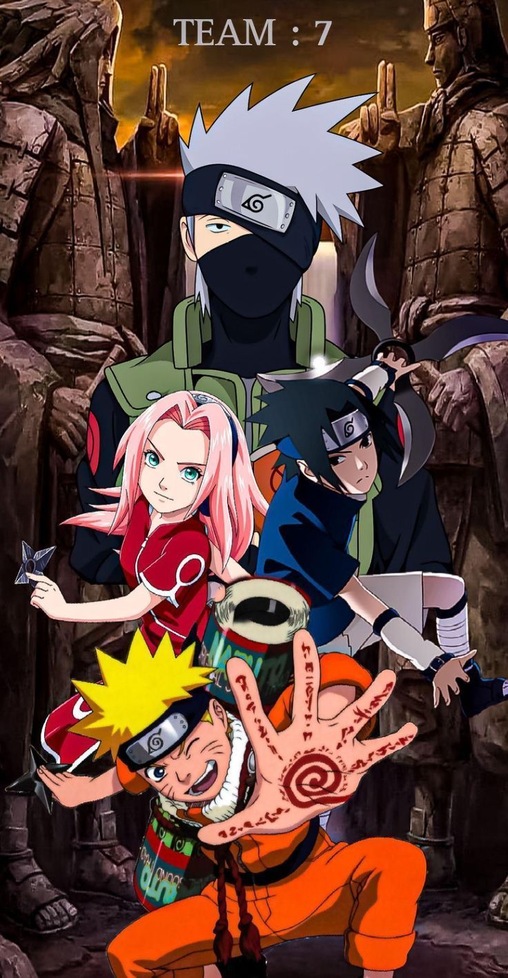 736x1418 Naruto's Team. kakashi hatake wallpaper