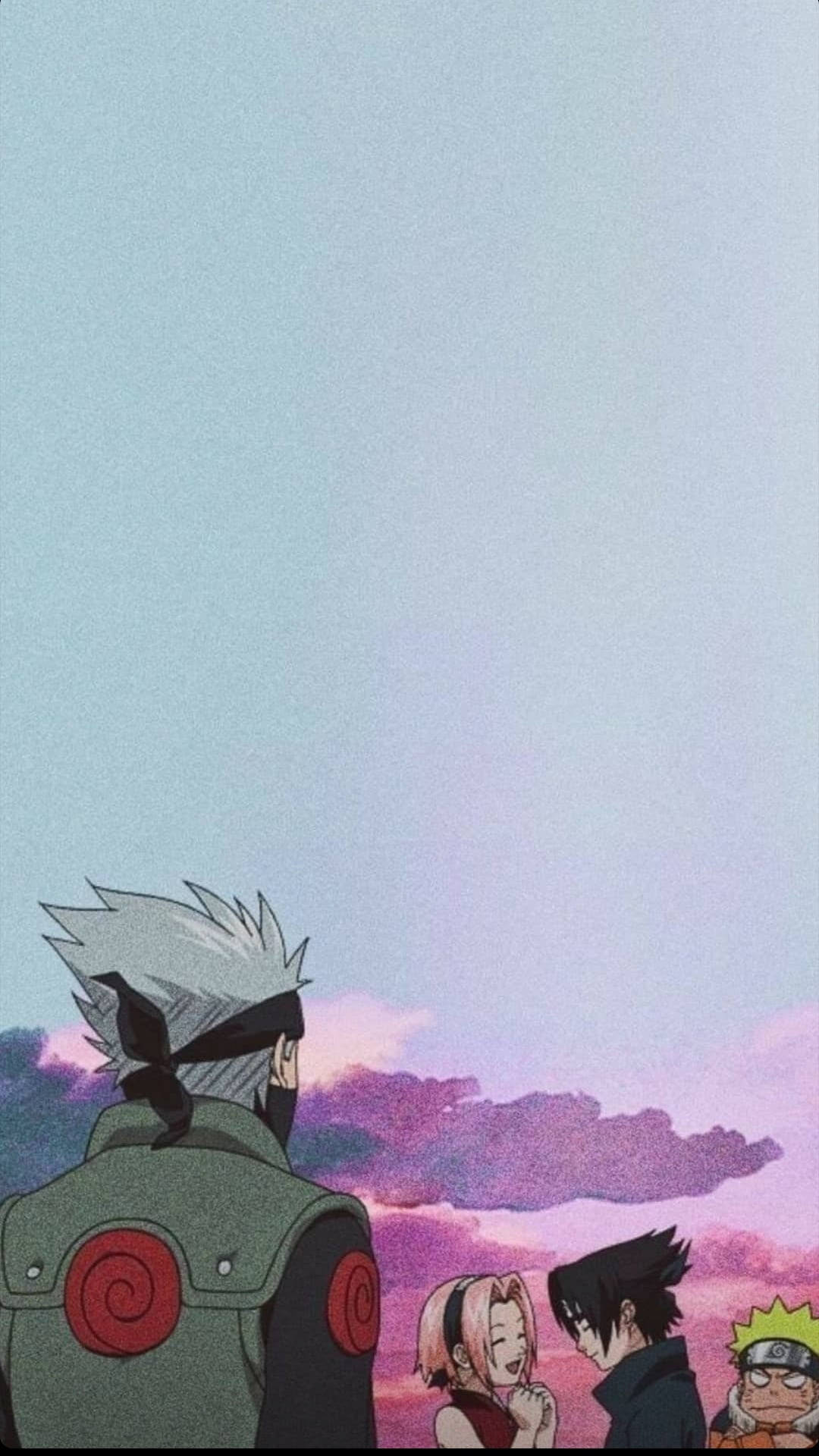 1080x1920 Kakashi Looking At Team 7 Naruto iPhone