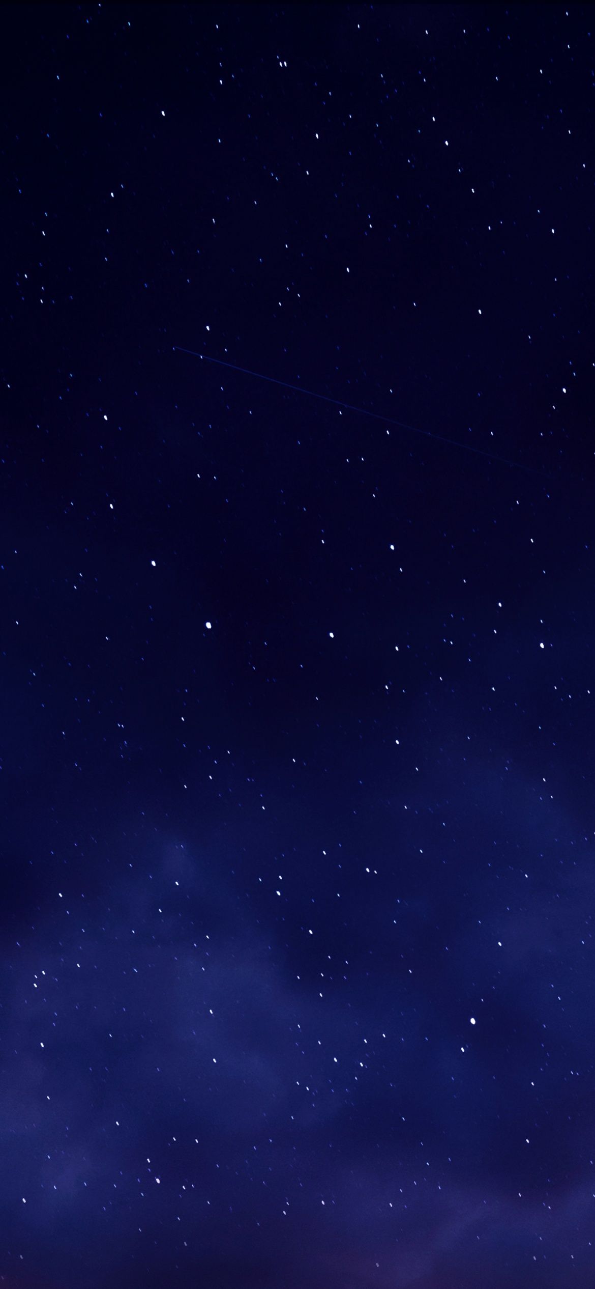 1170x2532 Stars in dark blue sky 5K Wallpaper