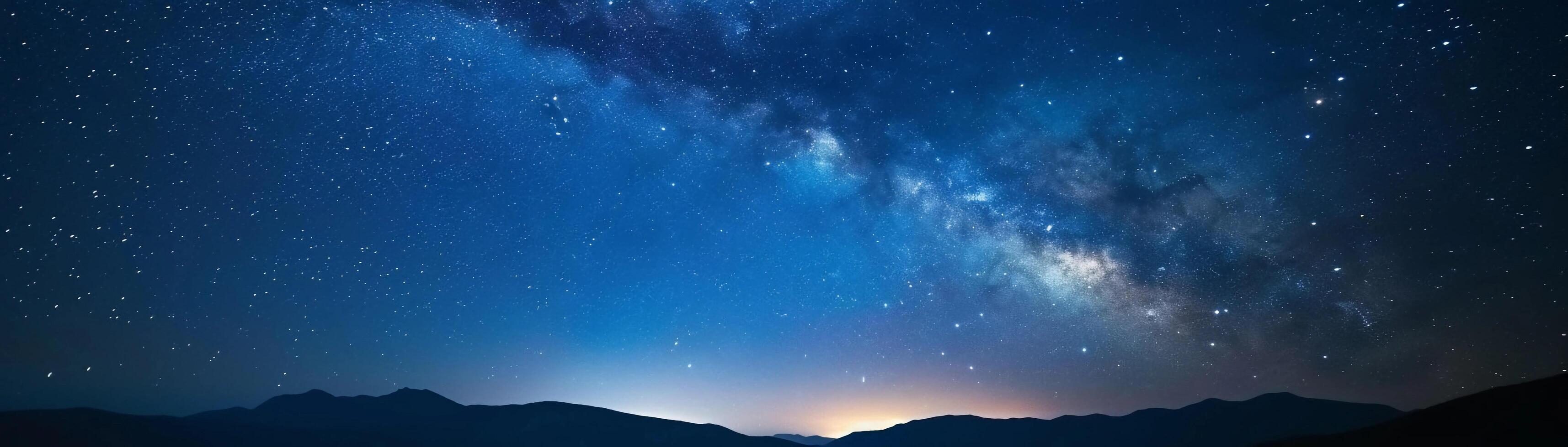 3430x980 Night Sky Background