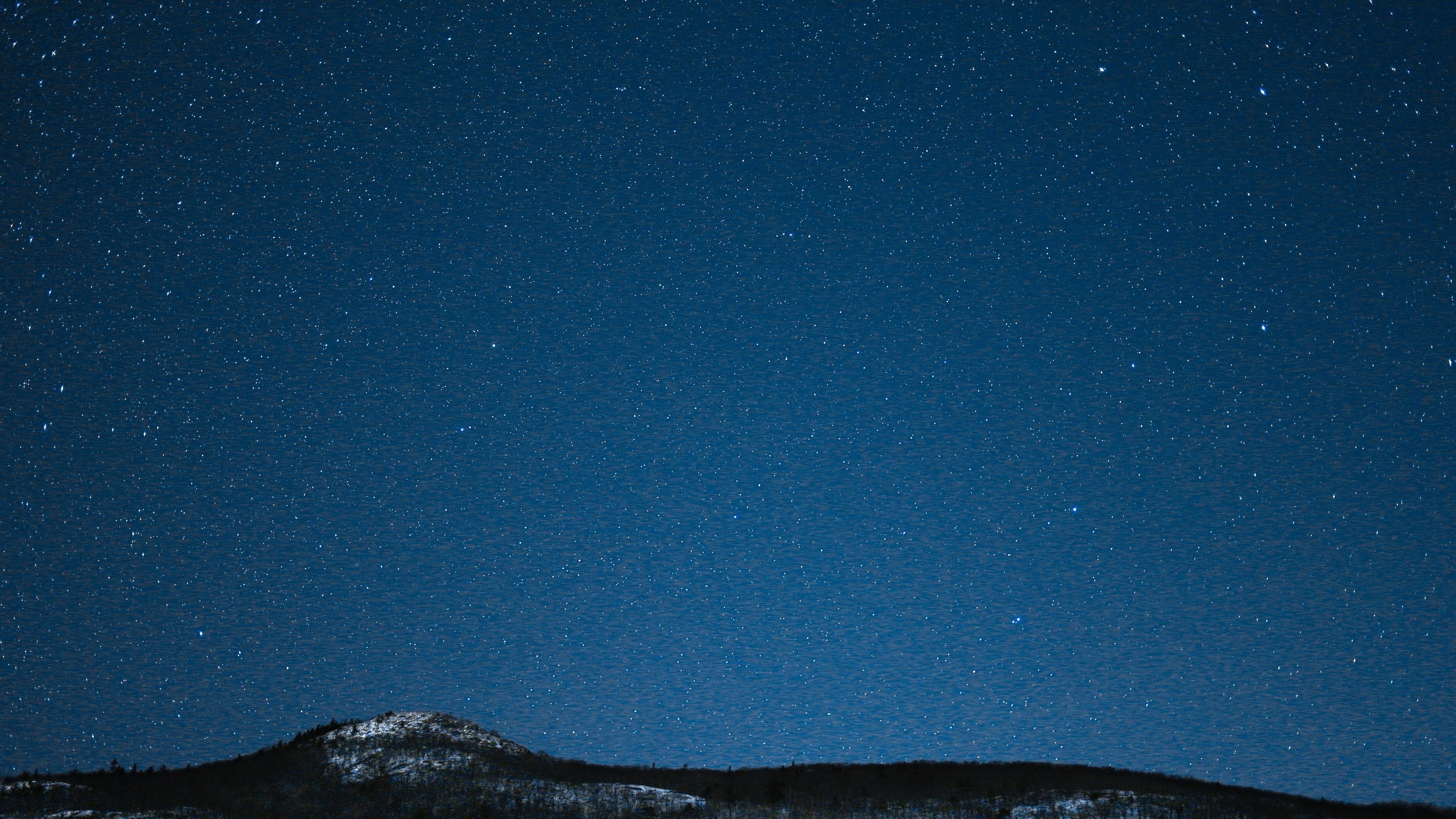 3840x2160 clear sky, night sky, night HD Wallpaper