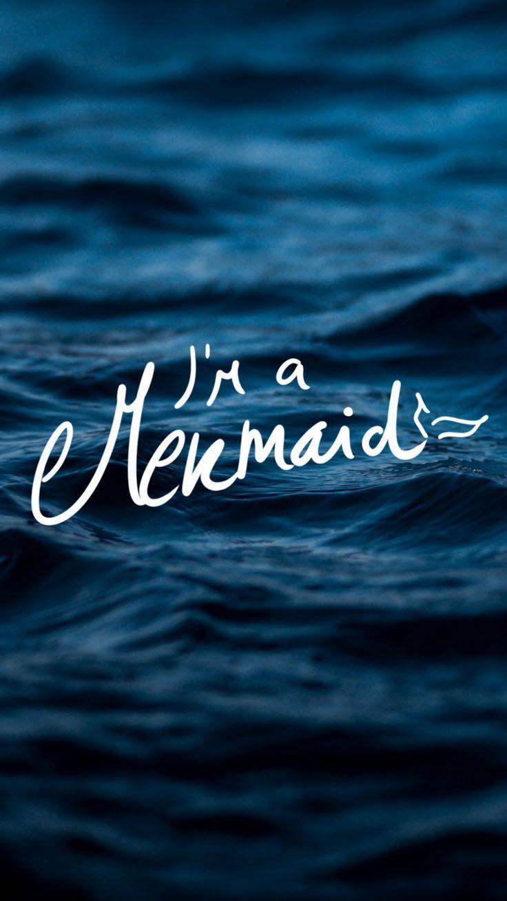 736x1308 I'm A Mermaid iPhone X Wallpaper. Mermaid wallpaper iphone