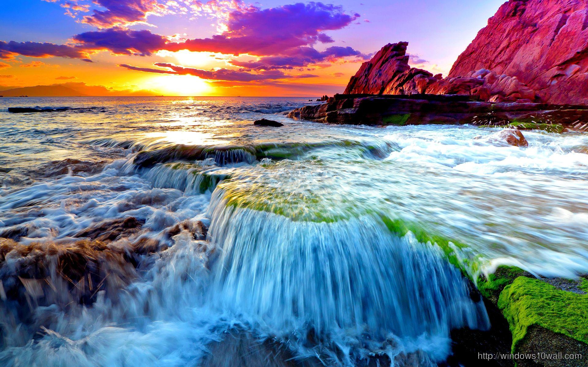 1920x1200 Beautiful scene of Earth Ocean Wallpaper