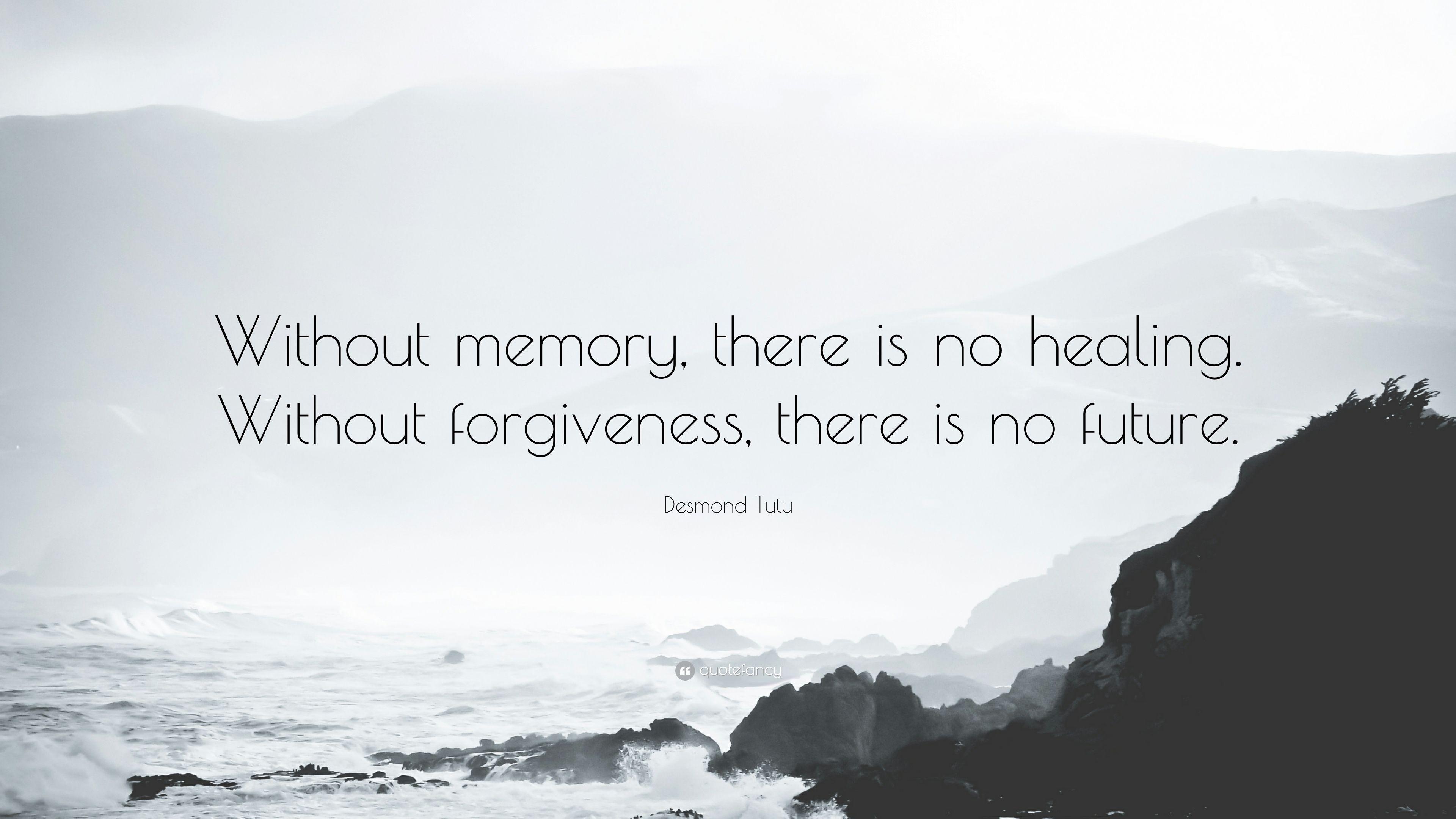3840x2160 Desmond Tutu Quote: “Without memory, there is no healing