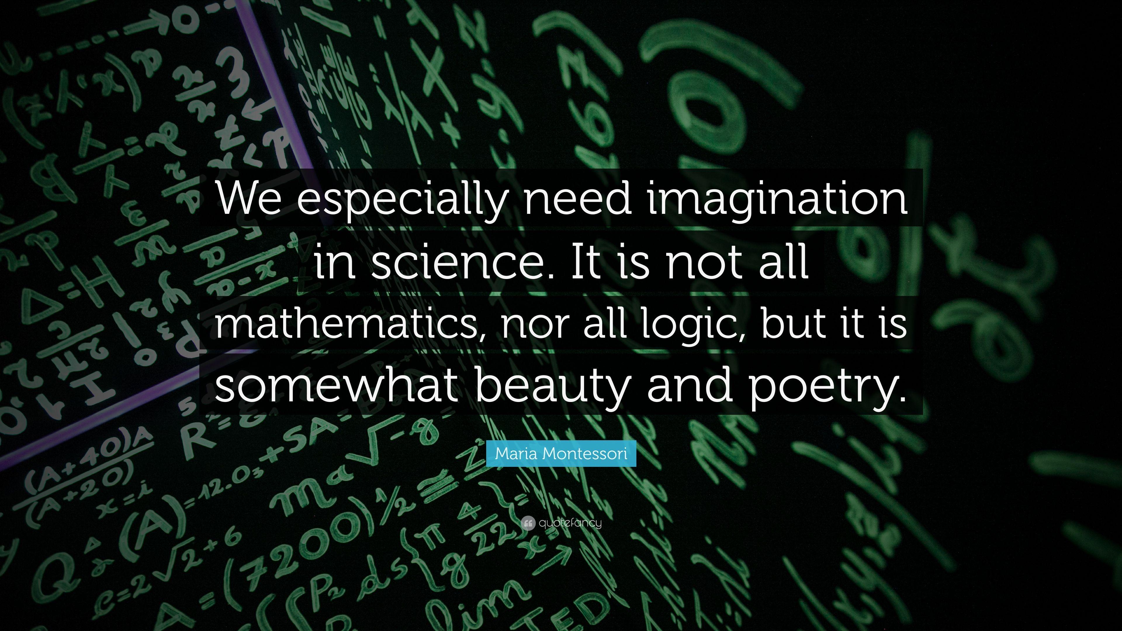 3840x2160 Maria Montessori Quote: “We especially need imagination