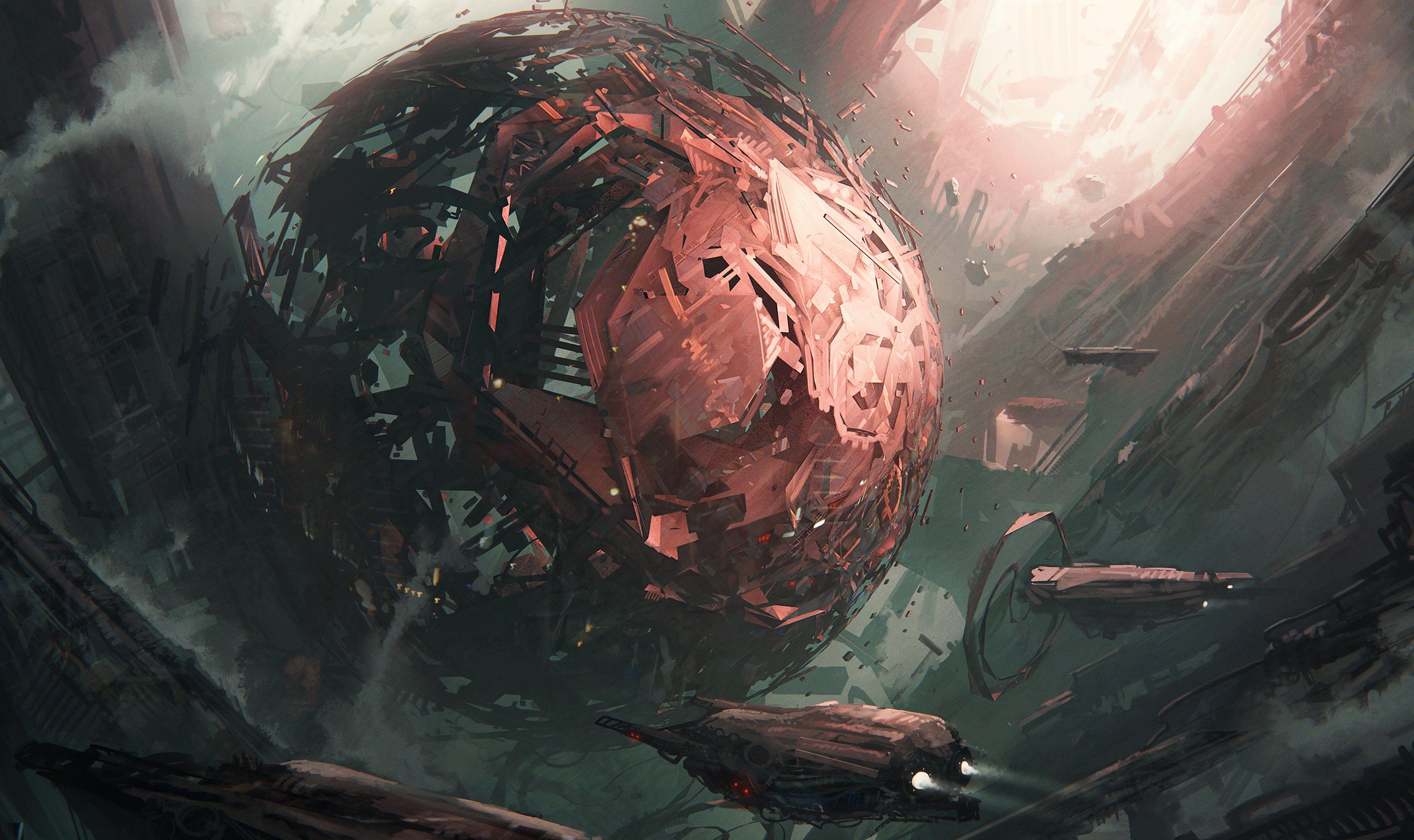 4000x2377 Scifi Futuristic Artwork Science Fiction 4k, HD Artist, 4k