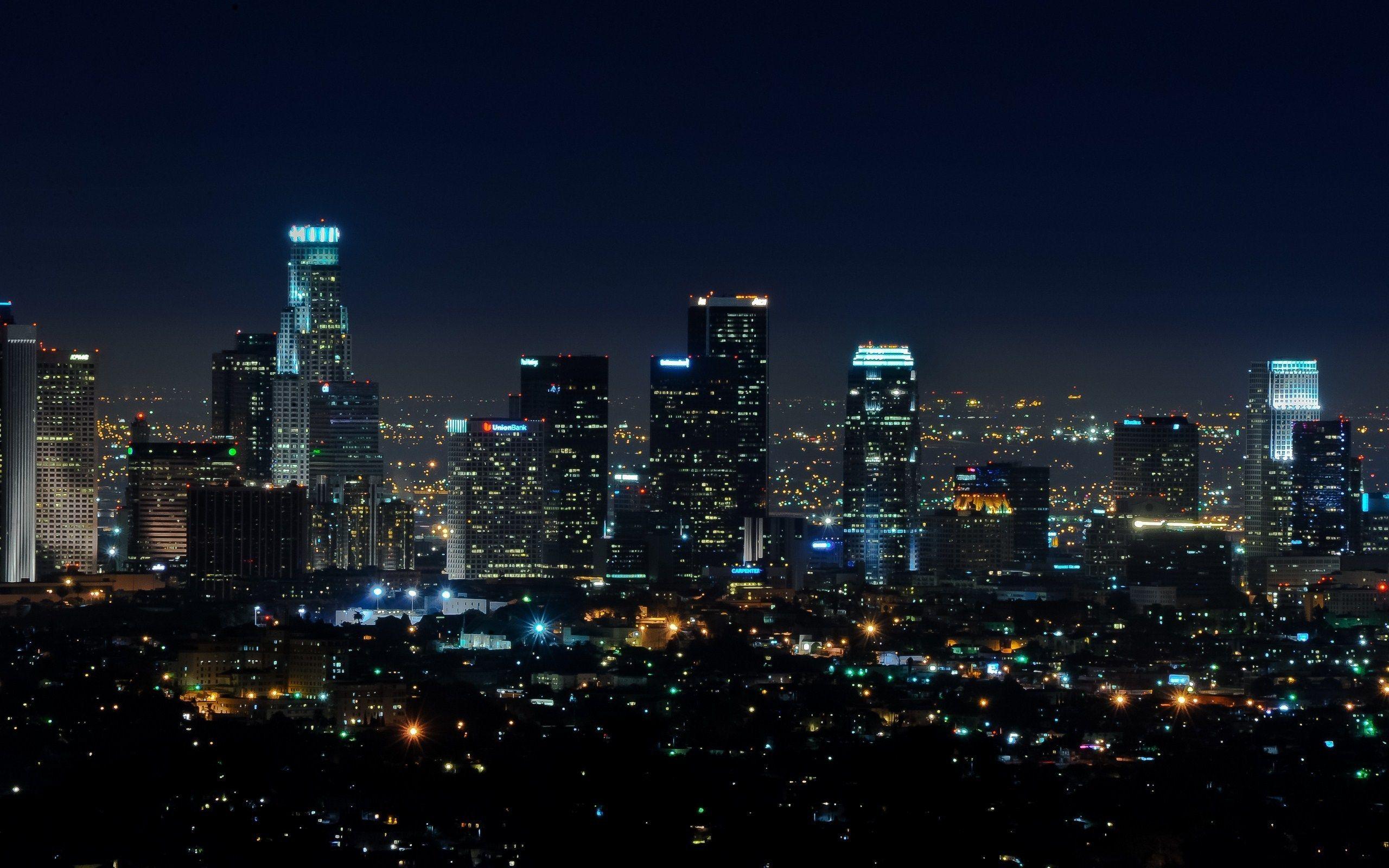 2560x1600 LA City Wallpaper HD