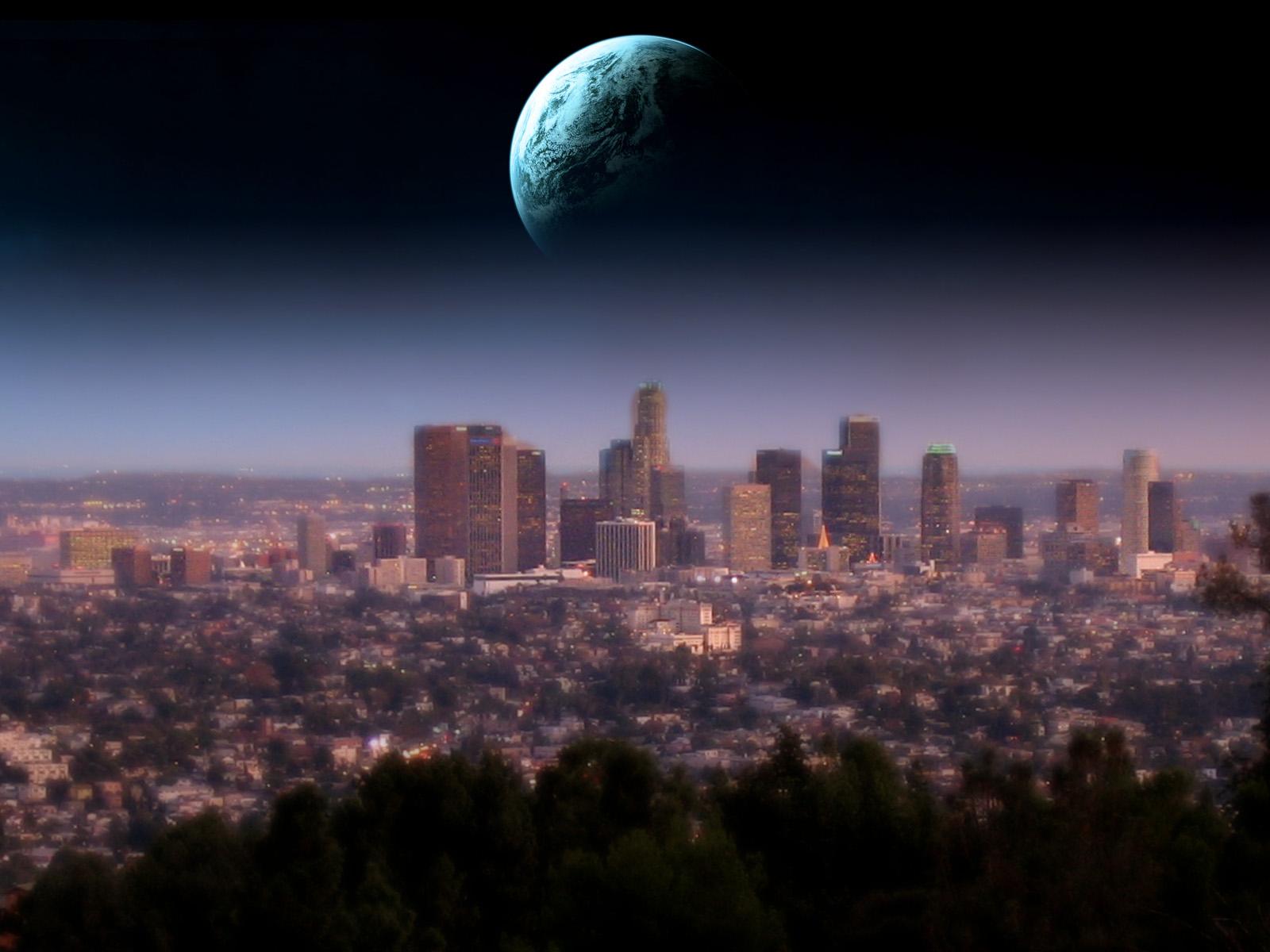 1600x1200 High Definition Los Angeles Wallpaper Image In 3D