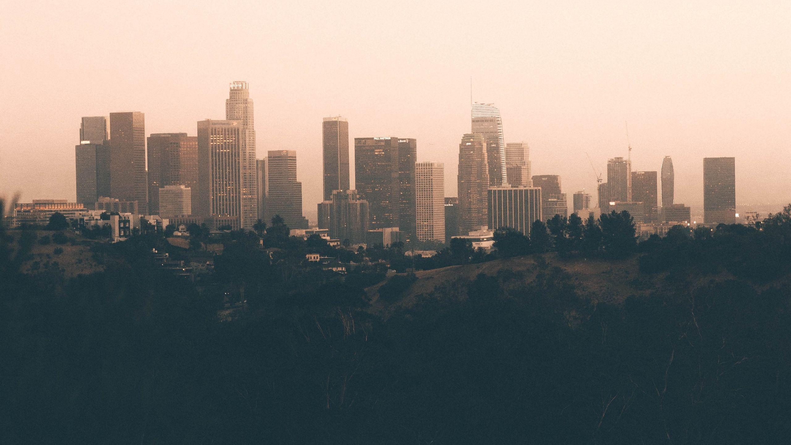 Los Angeles Skyline Wallpapers - Top Free Los Angeles Skyline ...