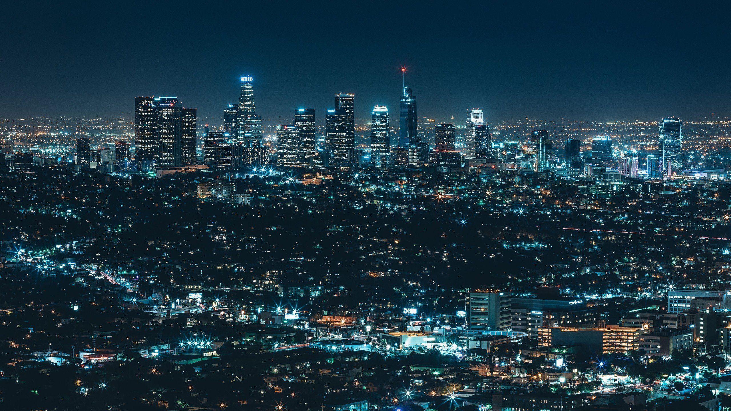 2560x1440 photography, City, Building, Los Angeles HD Wallpaper