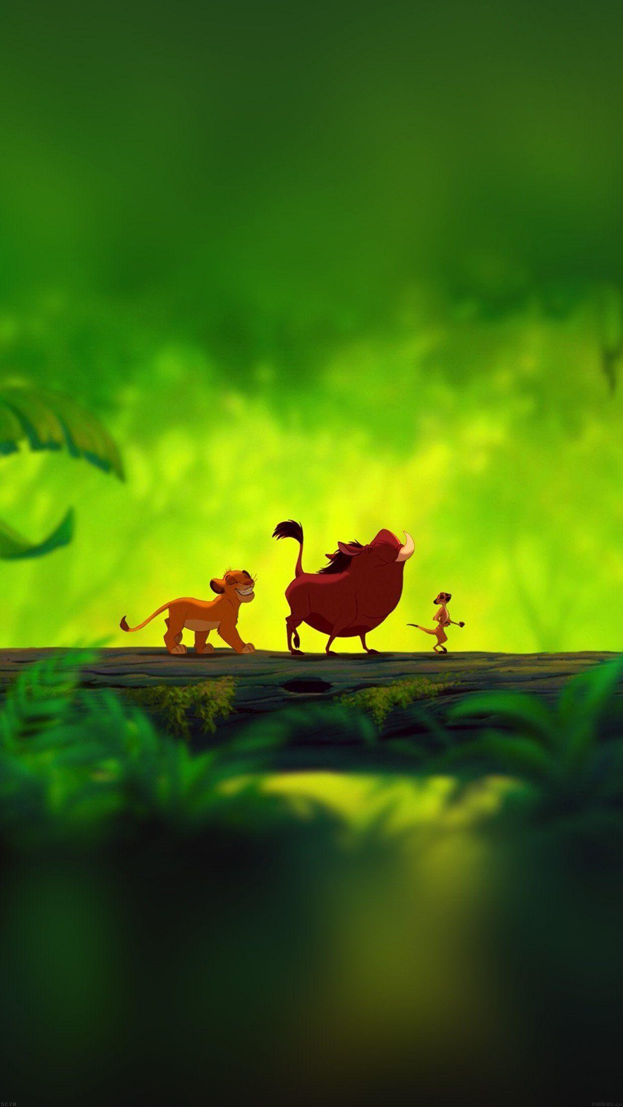 1242x2208 iPhone 6 Wallpaper hakuna matata cartoon disney