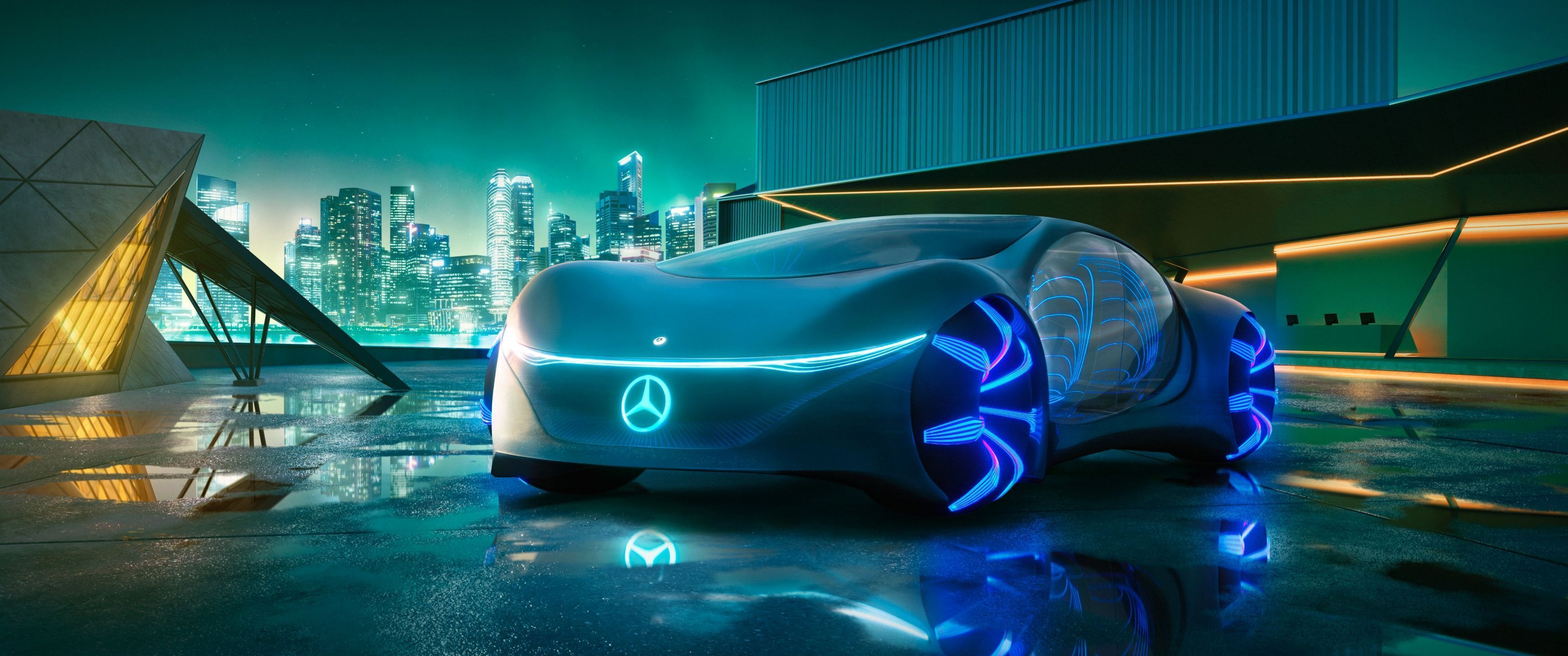 3440x1440 Mercedes Benz Vision AVTR Wallpaper 4K