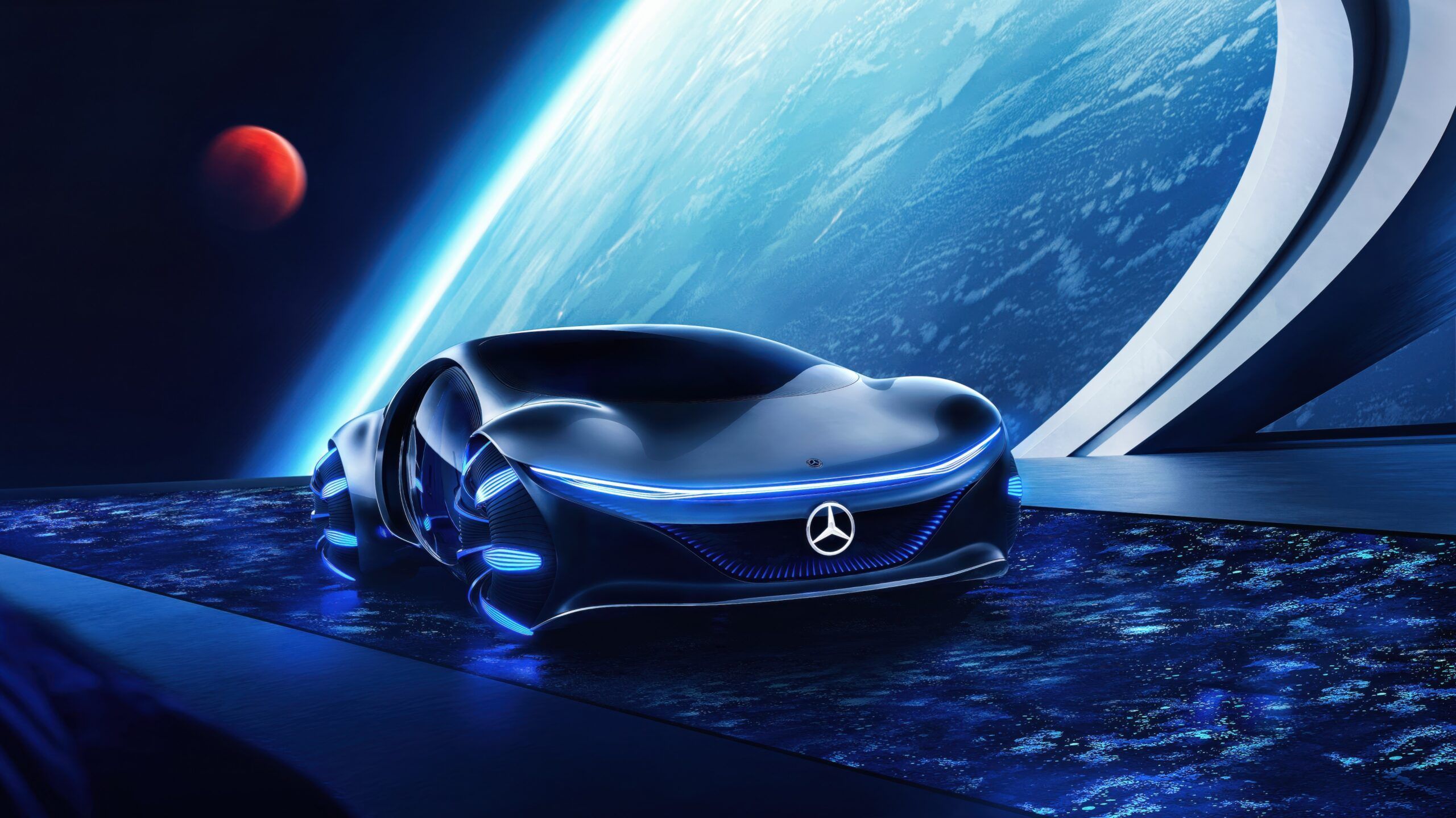 2560x1440 Mercedes Benz VISION AVTR Outer Space