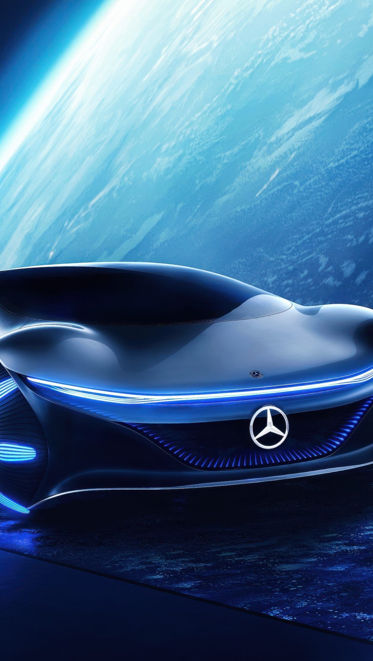 1220x2160 Mercedes Benz VISION AVTR Outer Space
