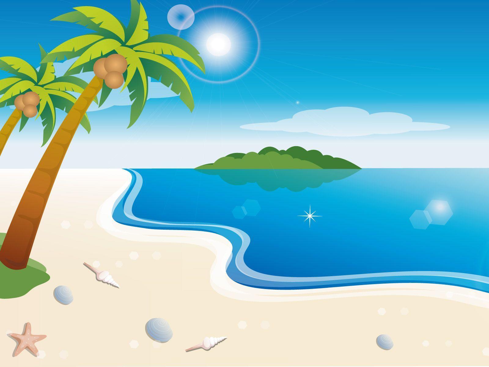 Cartoon Beach Wallpapers - Top Free Cartoon Beach Backgrounds -  WallpaperAccess