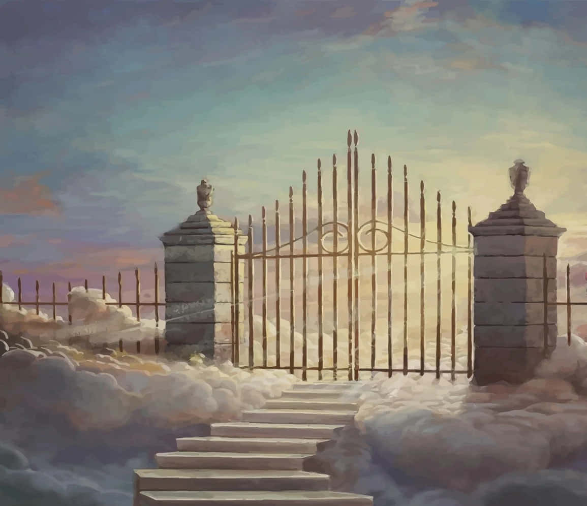 1155x996 Heaven Gates Background. Wallpaper