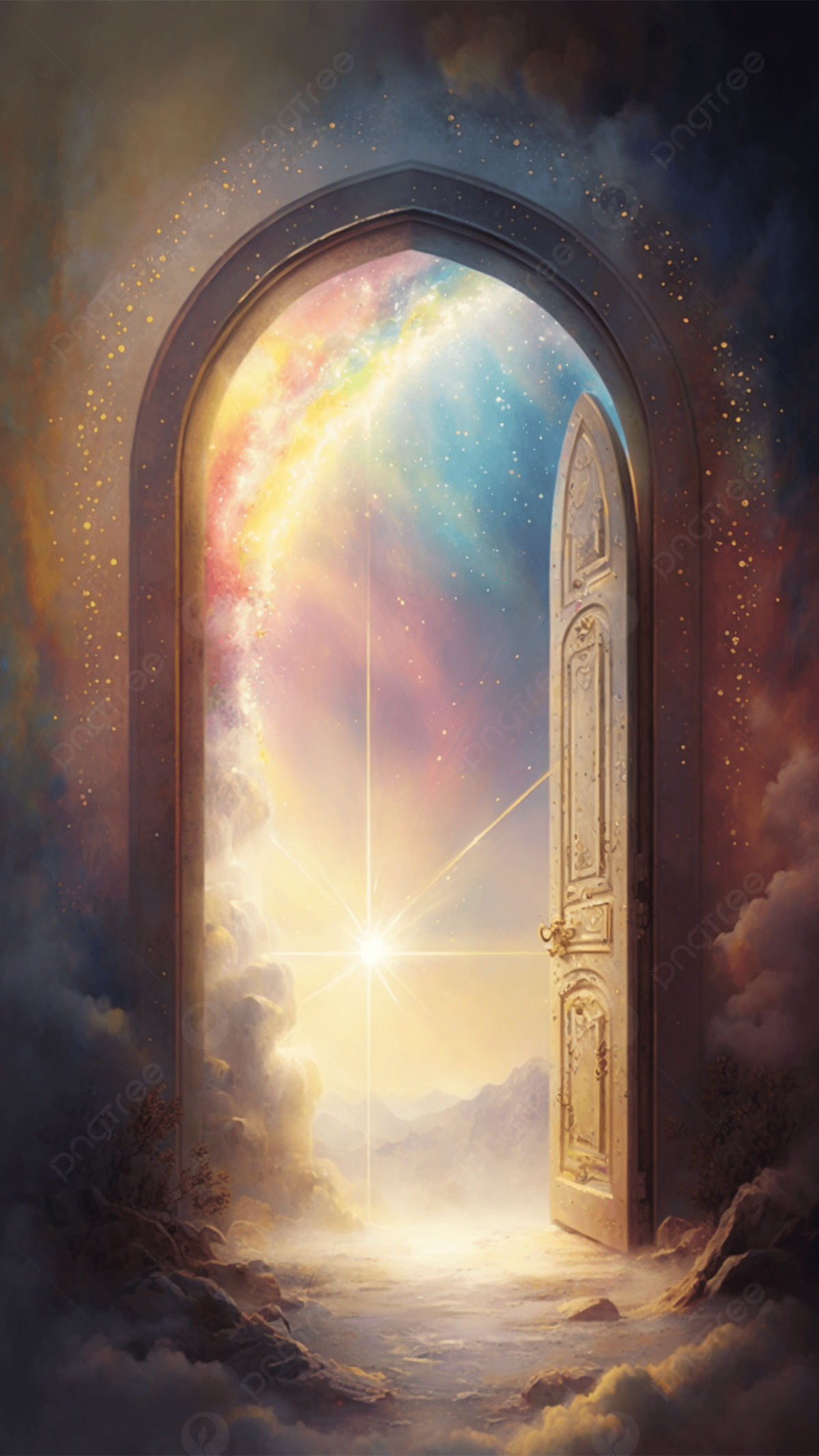 1200x2133 Rainbow Glowing Background Of European