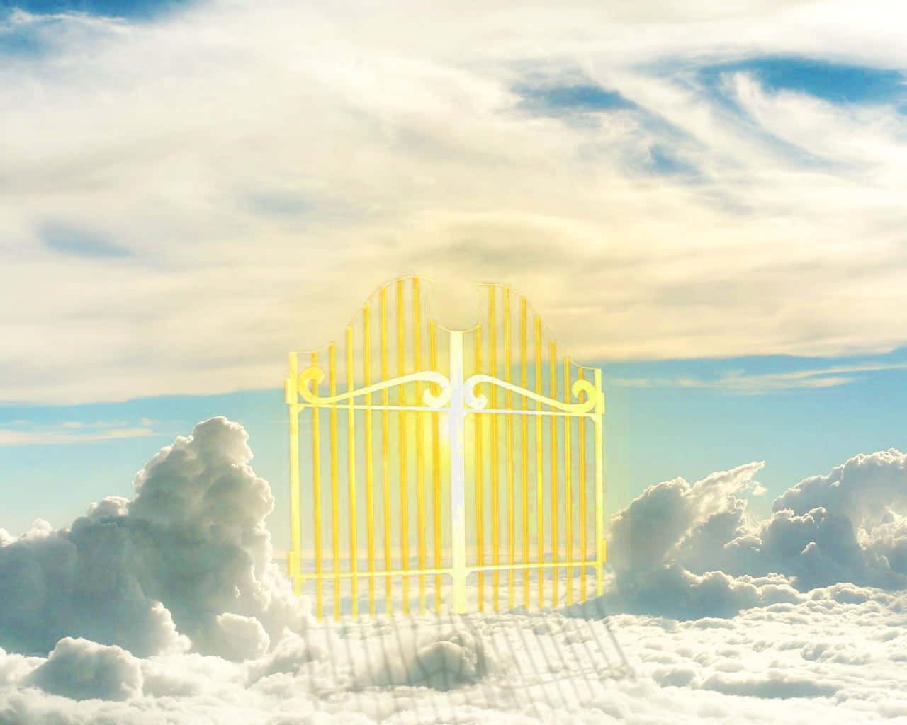 1280x1024 Majestic Gates of Heaven Background