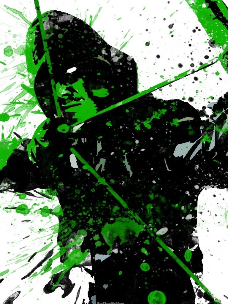 768x1024 Green Arrow Wallpaper Desktop Wallpaper Box