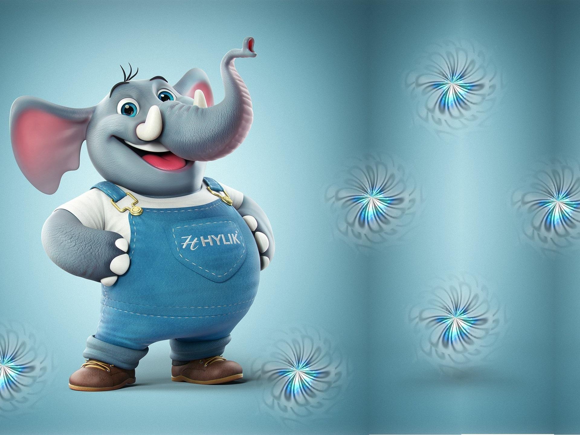 1920x1440 Download Cartoon Elephant Wallpaper, HD Background Download
