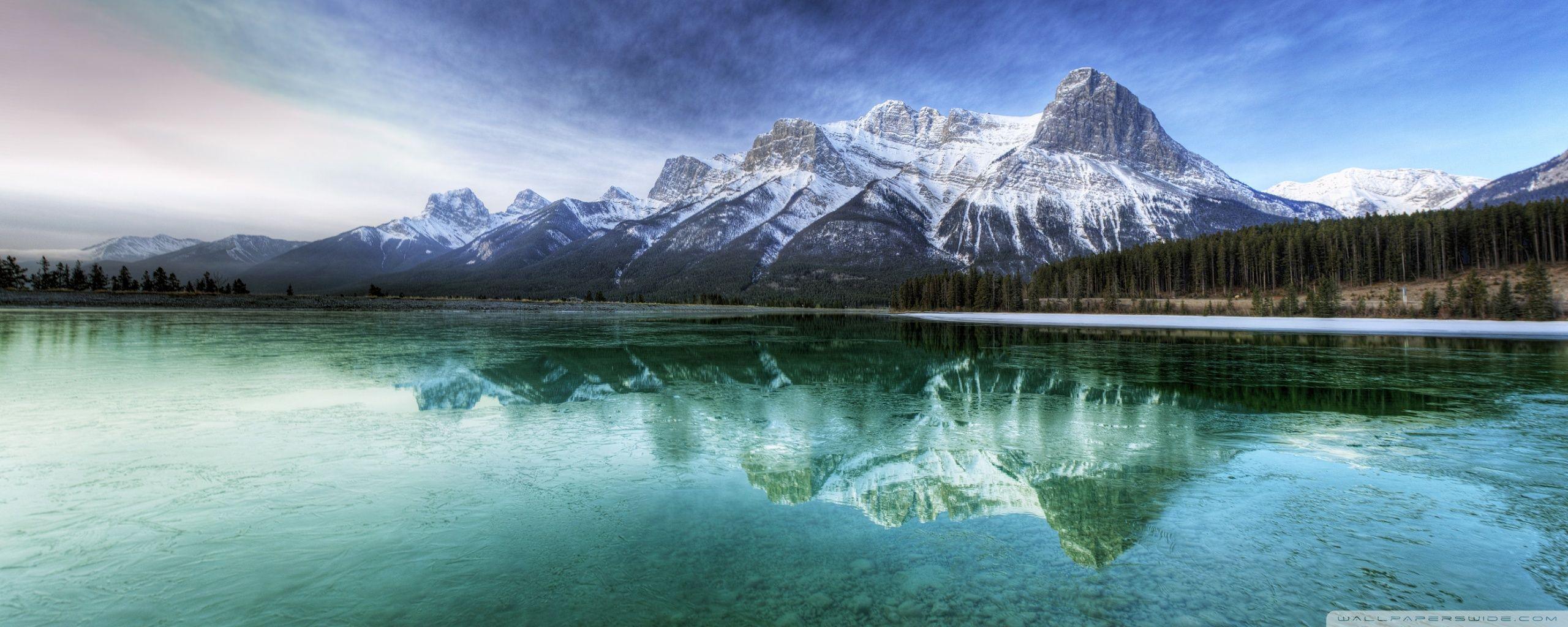 2560x1024 Mountain Lake s wallpaperx1024