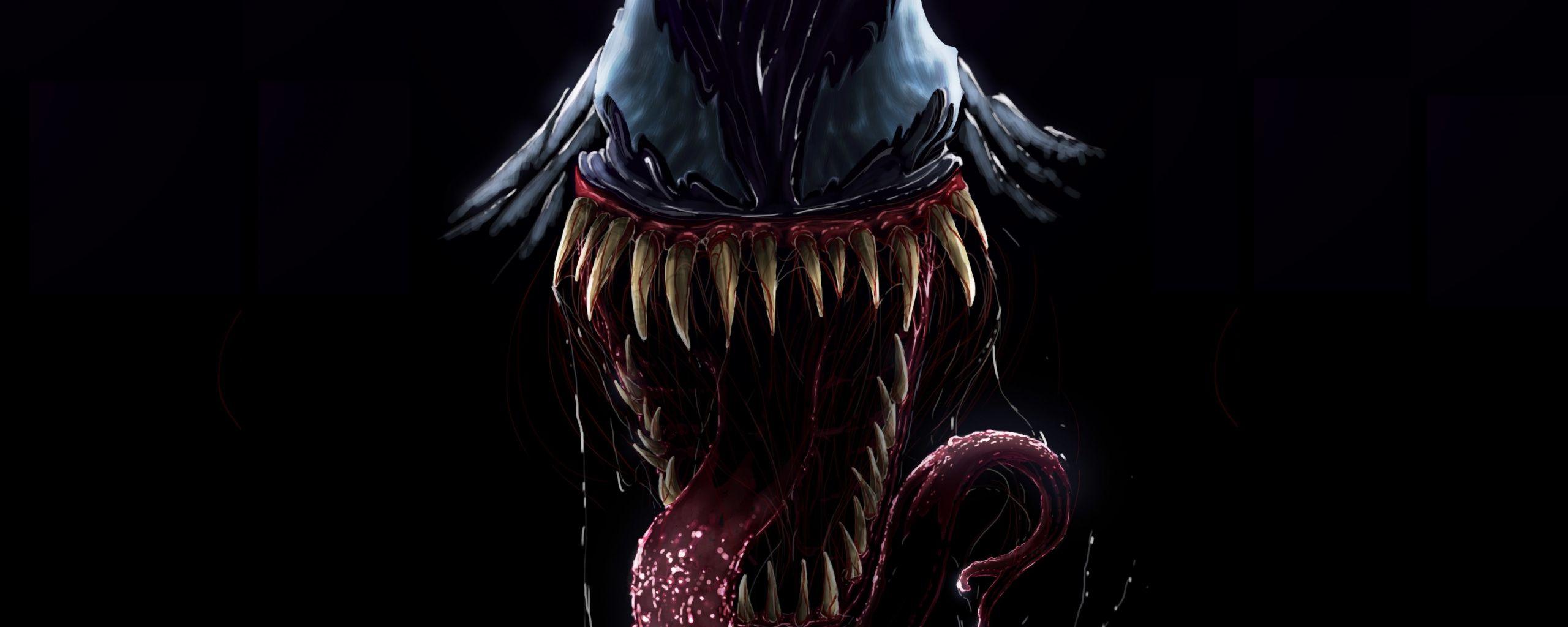 2560x1024 Download 2560x1024 wallpaper artwork, villain, venom, dual