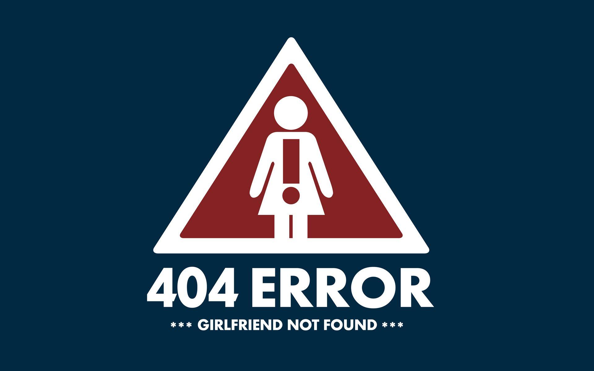 1920x1200 Error Girlfriend Not Found, HD Typography, 4k Wallpaper