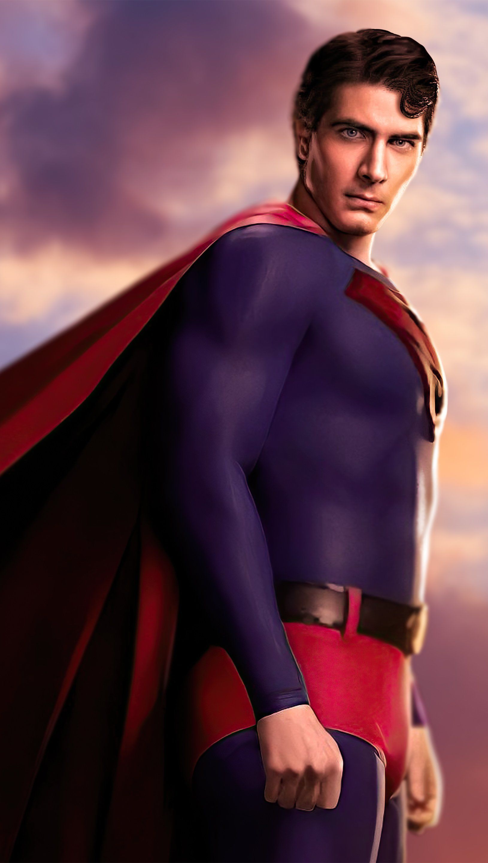 1630x2880 Brandon Routh as Superman Wallpaper 5k
