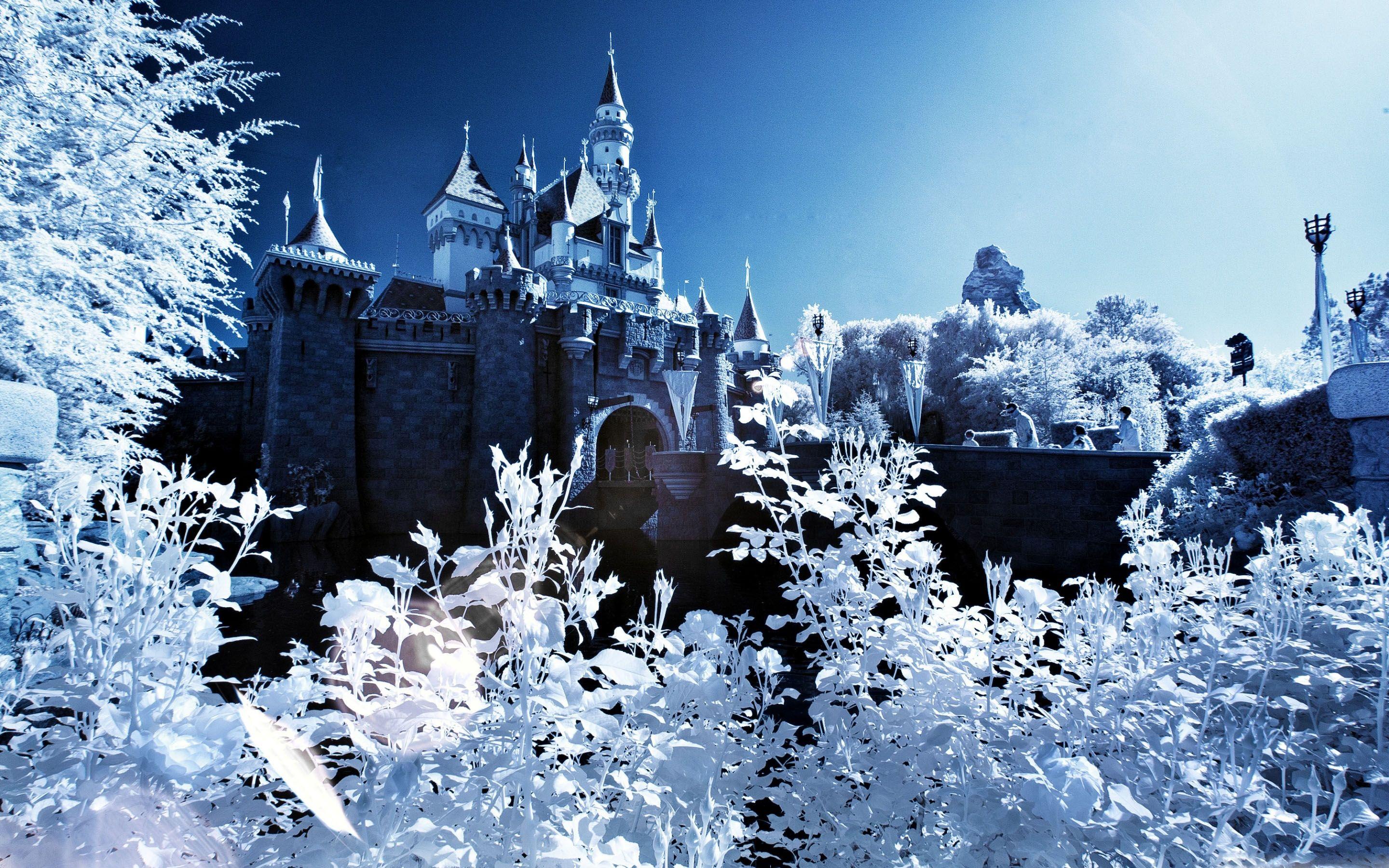 2880x1800 Sleeping Beauty Castle Winter Mac Wallpaper Download